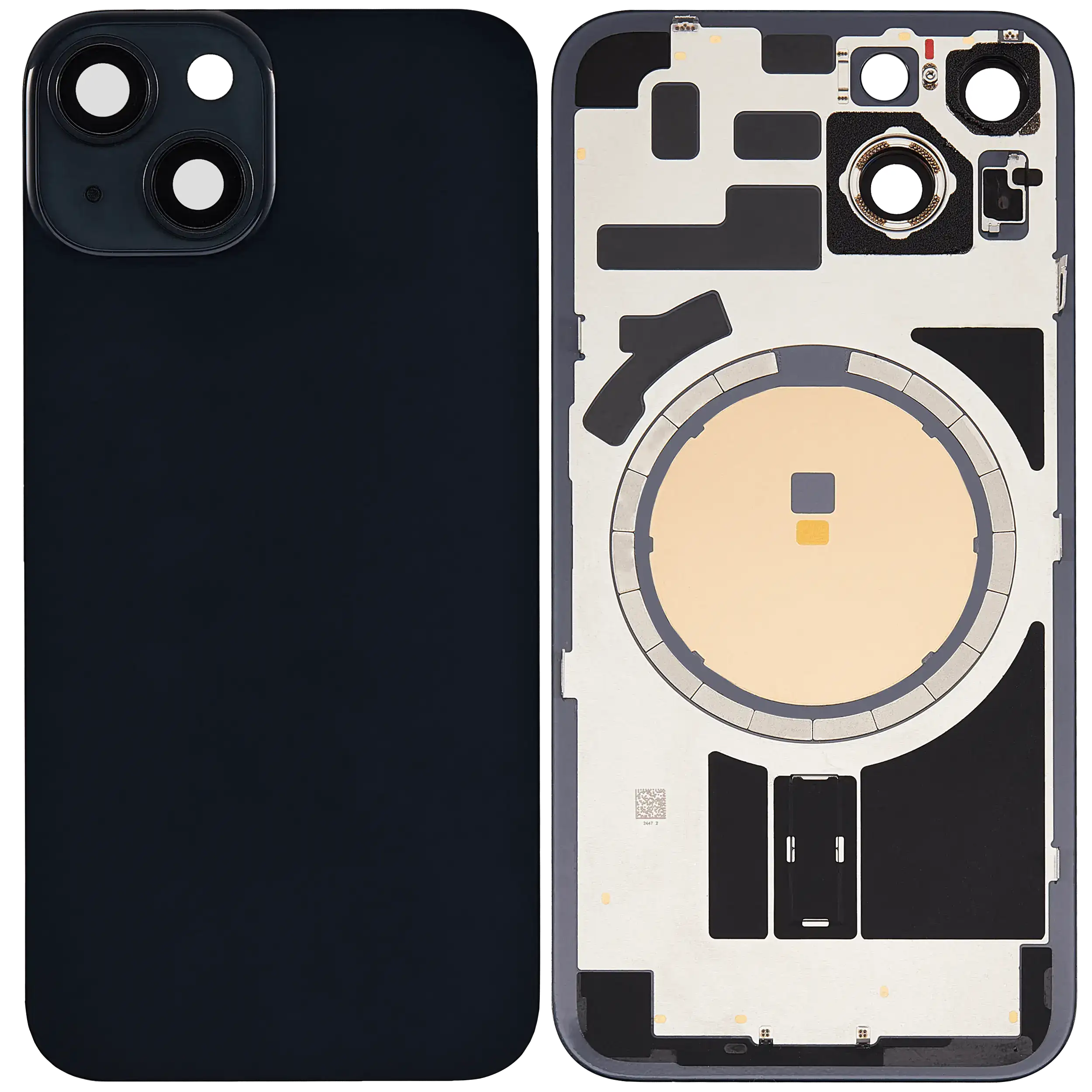 Backcover mit MagSafe Magnet für iPhone 14 (gebrauchter OEM-Ausbau, Qualität B) (Midnight)