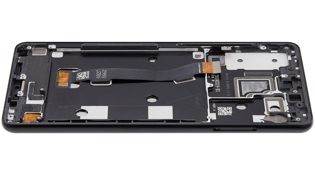 LCD-Display mit Rahmen für Xiaomi Mi Mix 2S (Aftermarket Plus) (Schwarz)
