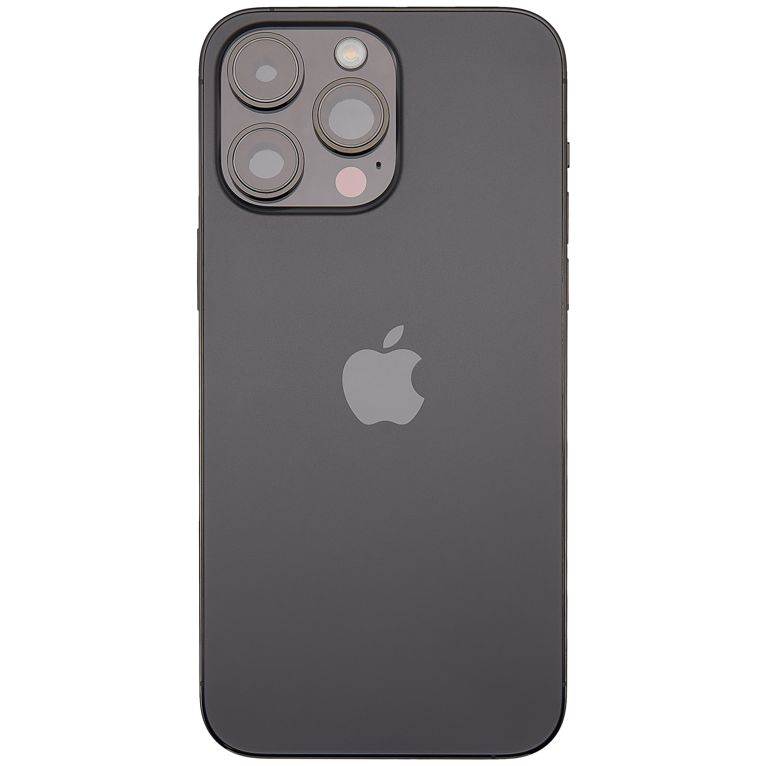 Backcover/Rahmen mit Small Parts für iPhone 14 Pro Max (EU / Global Version) (gebrauchter OEM-Ausbau, Qualität A) (Space Schwarz)