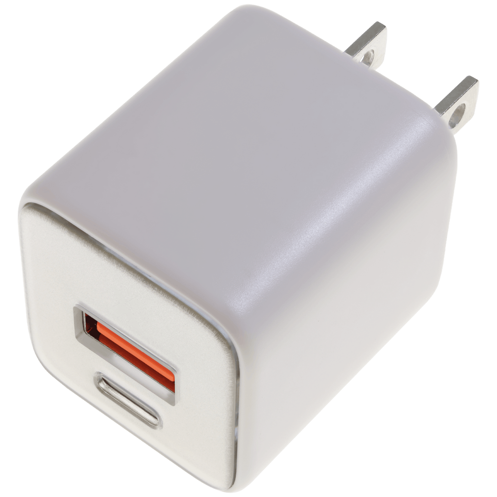 AmpSentrix Pro 30W 2-in-1 USB-C / USB-A GaN Wall Adapter (Desert Titanium)