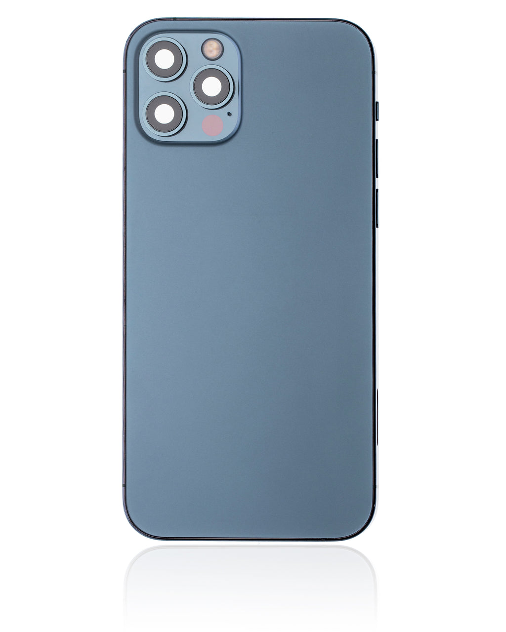 Backcover/Rahmen mit Small Parts für iPhone 12 Pro (EU / Global Version) (gebrauchter OEM-Ausbau, Qualität C) (Pacific Blau)