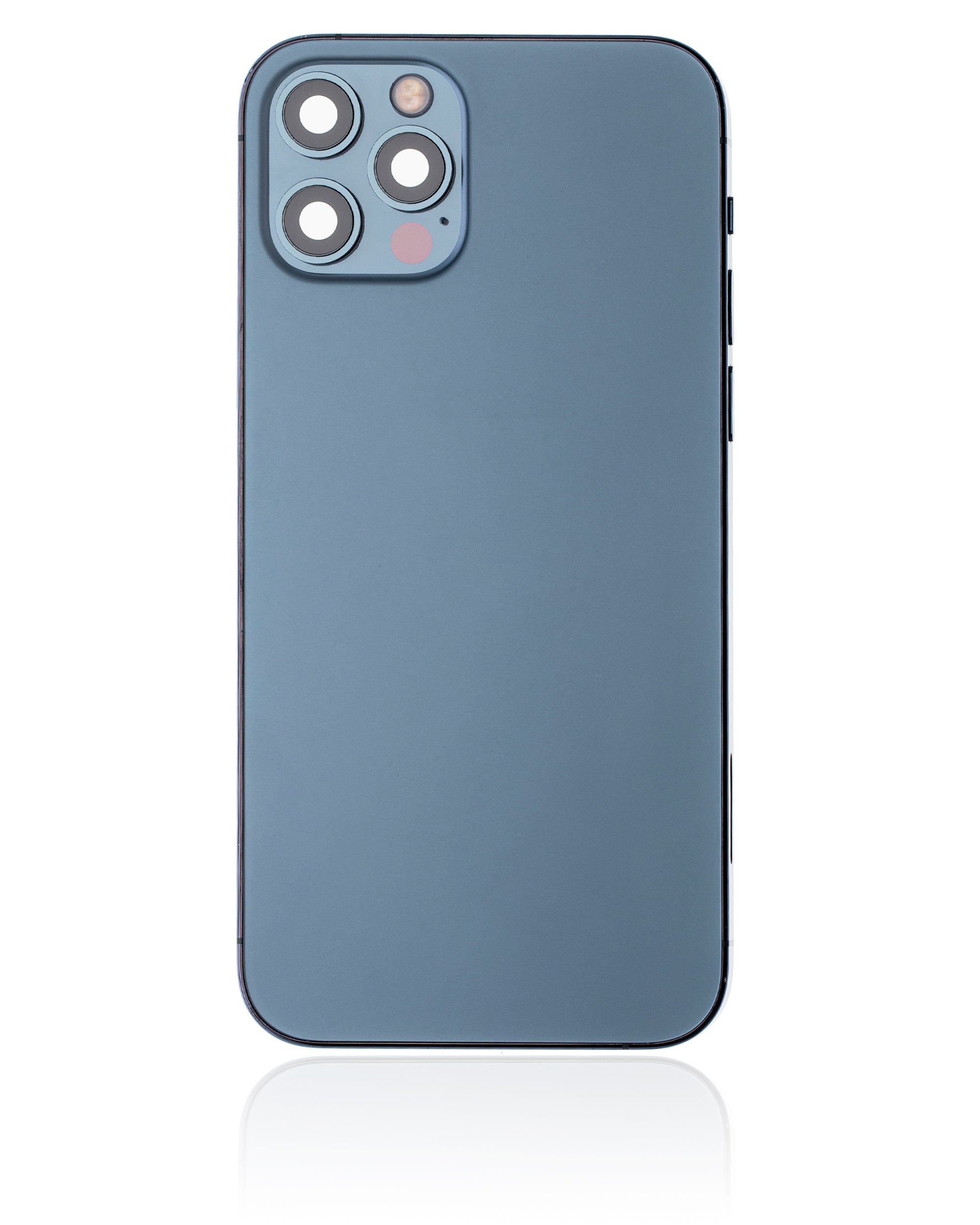 Backcover/Rahmen mit Small Parts für iPhone 12 Pro (EU / Global Version) (gebrauchter OEM-Ausbau, Qualität C) (Pacific Blau)