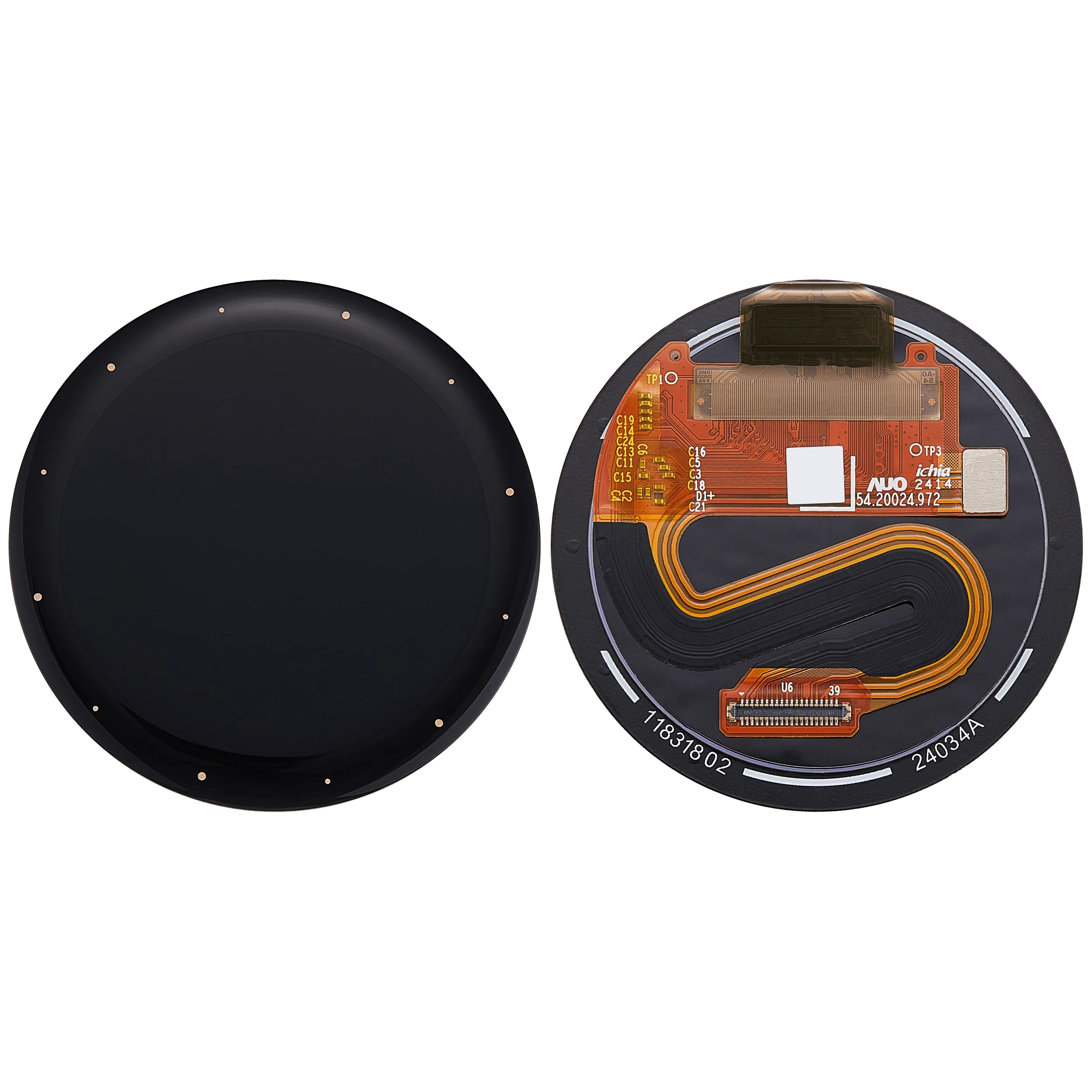 OLED-Display ohne Rahmen für Garmin Venu 3S (2023) (41MM) (Premium) (Schwarz)