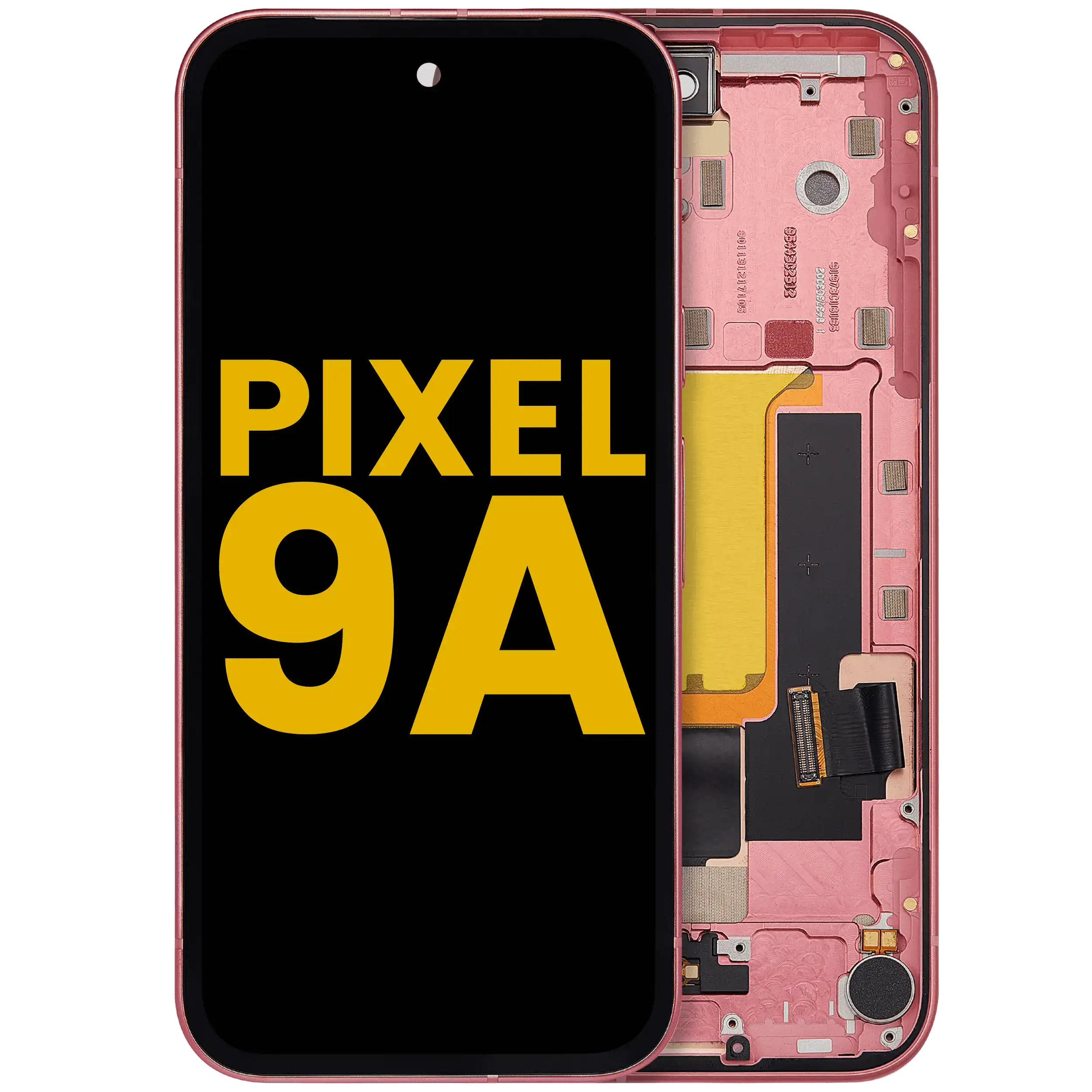 OLED-Display mit Rahmen (mit Fingerprint Sensor) für Google Pixel 9A (Refurbished) (Peony)