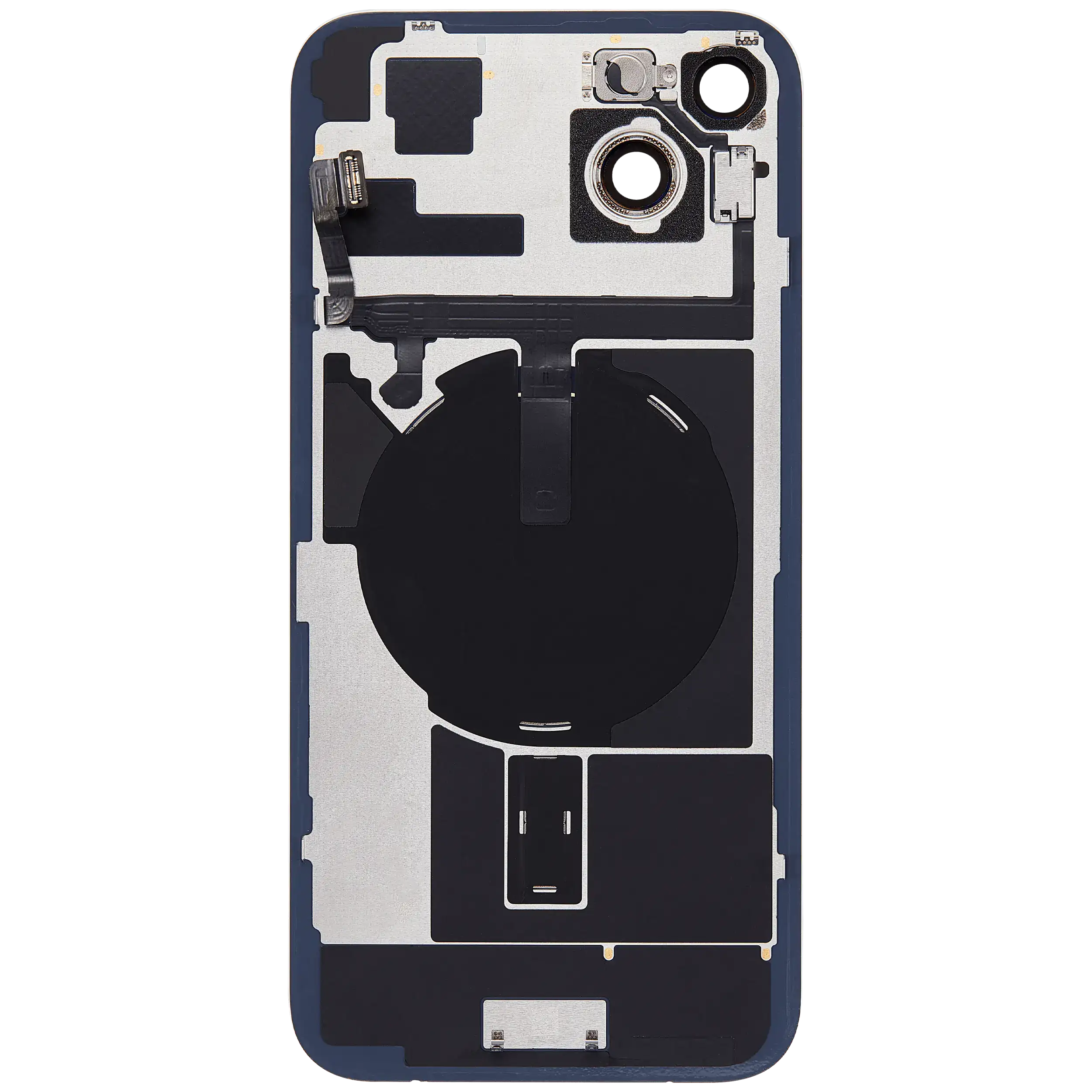 Backcover mit MagSafe Magnet & NFC & Blitz-Flexkabel für IPhone 15 Plus (Service Pack) (Blau)