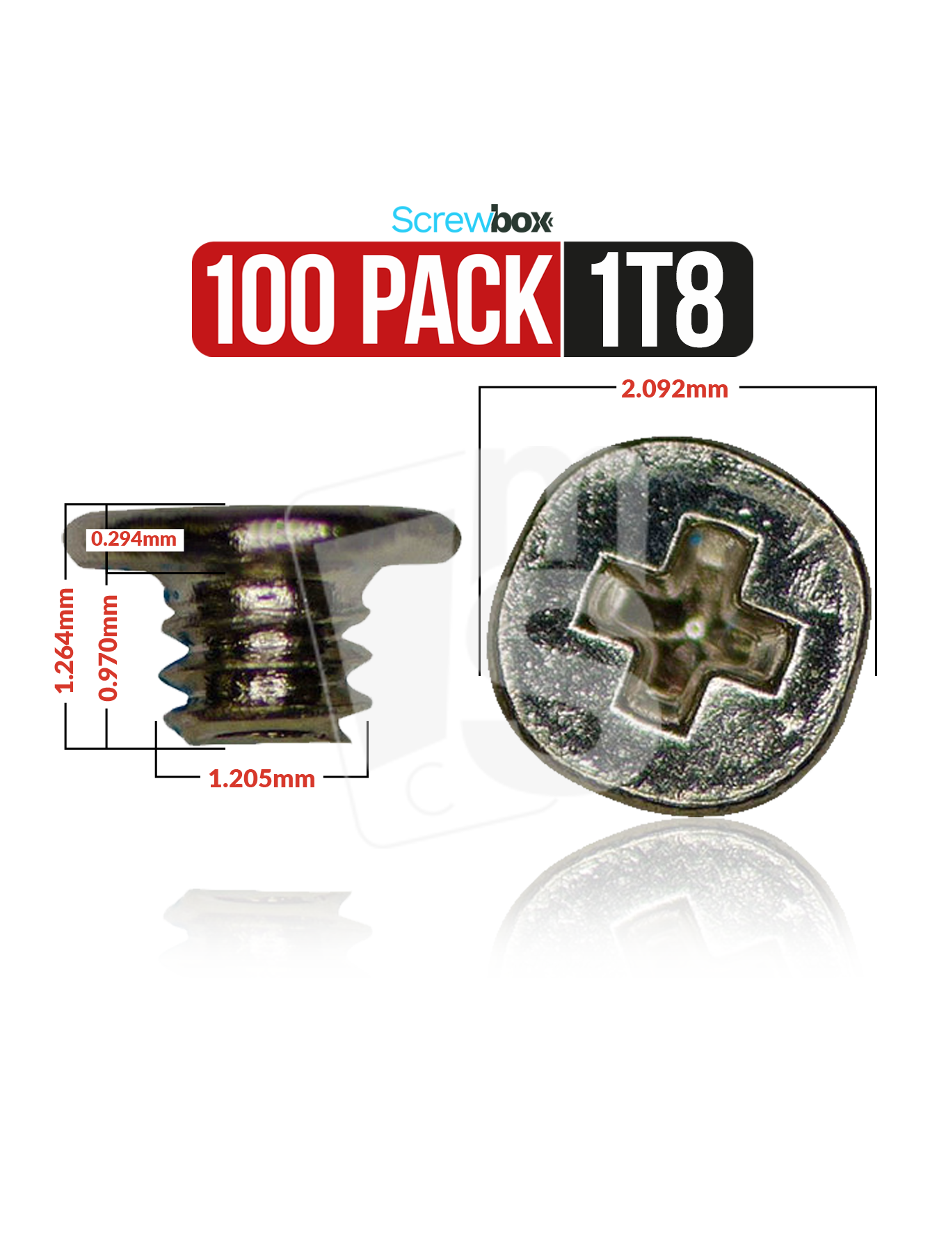 Screw Box Refill Pack [1T8] (100 Pack)