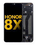 LCD-Display mit Rahmen für Huawei Honor 8X (Refurbished) (Schwarz)