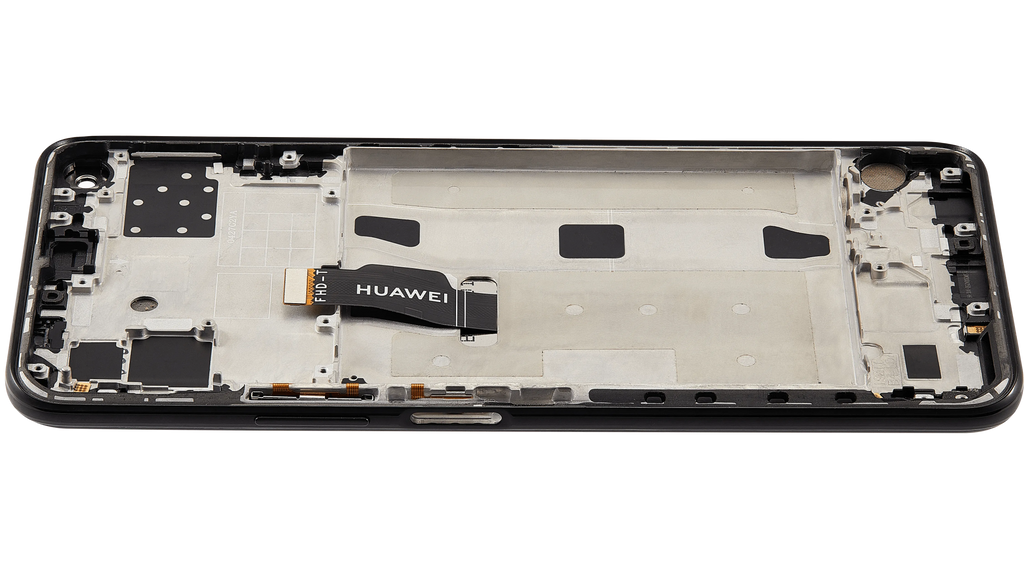 LCD-Display mit Rahmen für Huawei Nova 7 SE (2020) (Refurbished) (Schwarz)