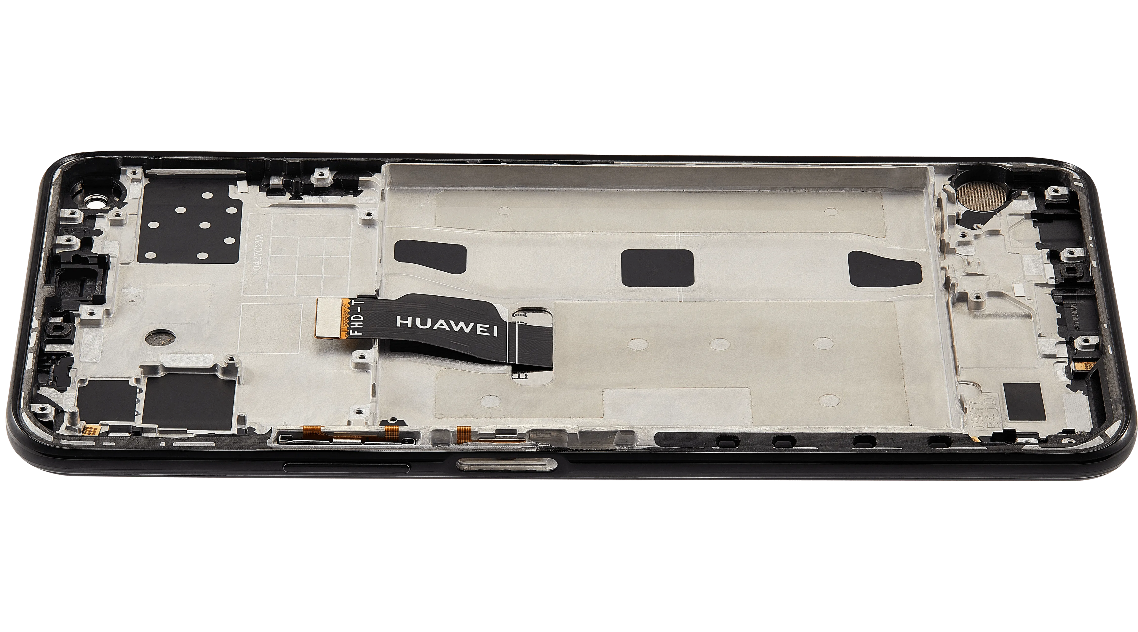 LCD-Display mit Rahmen für Huawei Nova 7 SE (2020) (Refurbished) (Schwarz)