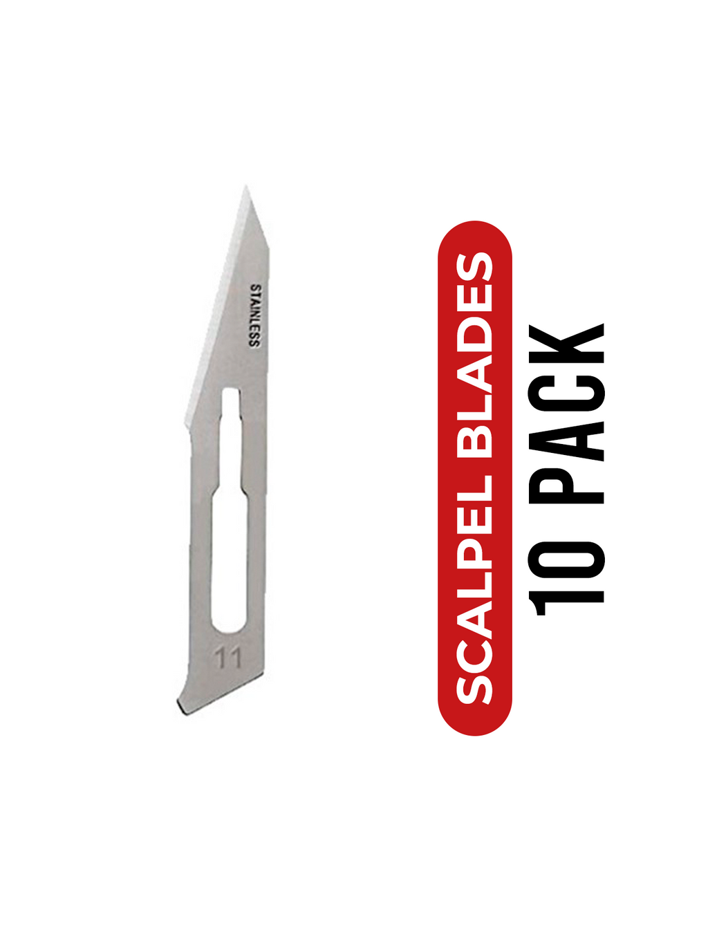 Scalpel Blades for Scalpel Handles (No. #11P) – 10-pack