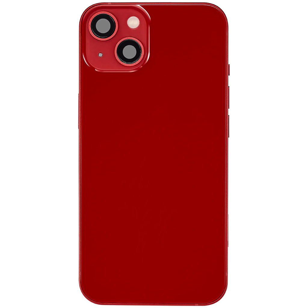 Backcover/Rahmen mit Ladebuchse Flex & Small Parts für iPhone 13 (EU / Global Version) (gebrauchter OEM-Ausbau, Qualität A) (Rot)