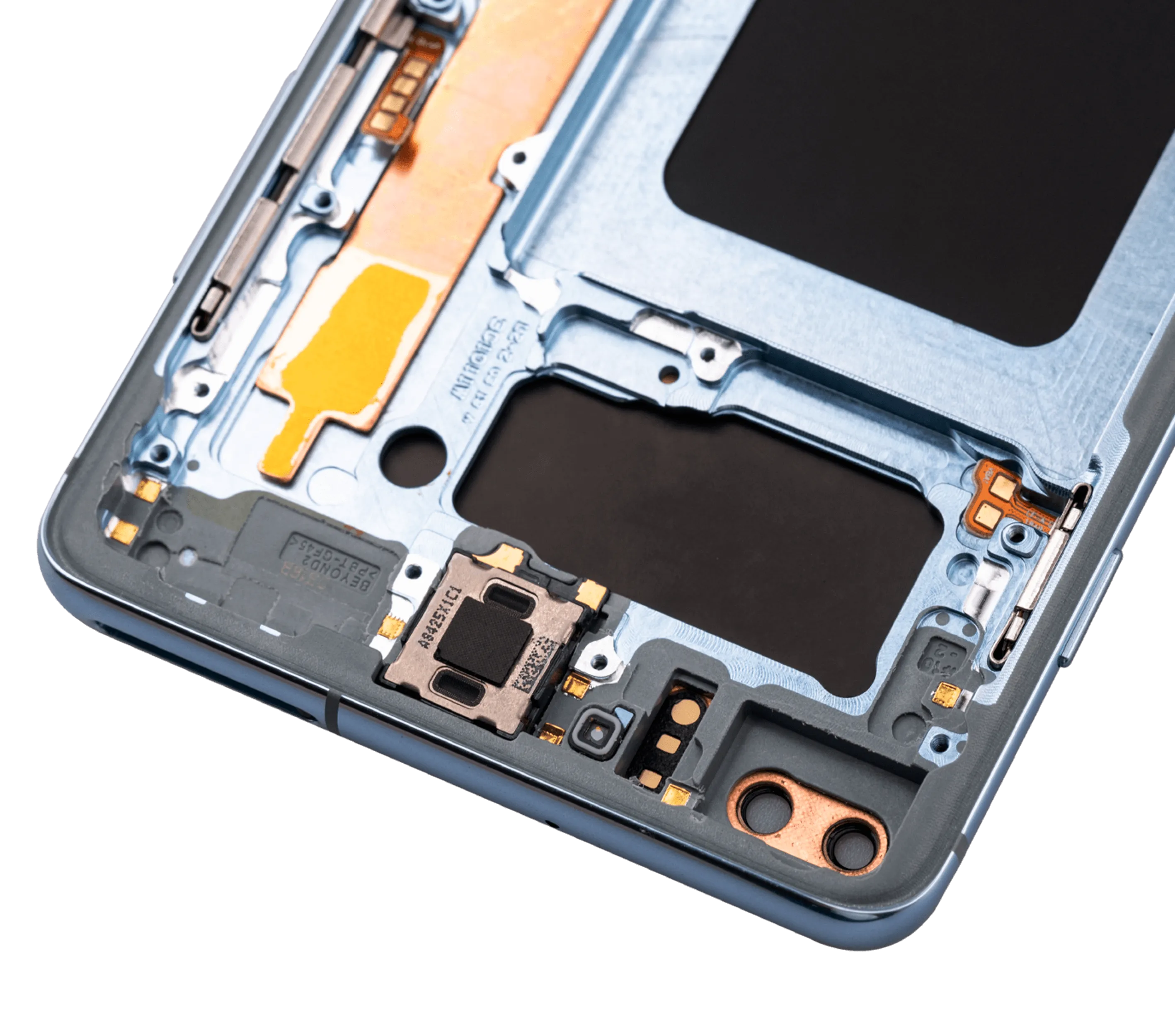 OLED-Display mit Rahmen für Samsung Galaxy S10 Plus (Aftermarket Plus) (Prism Blue)