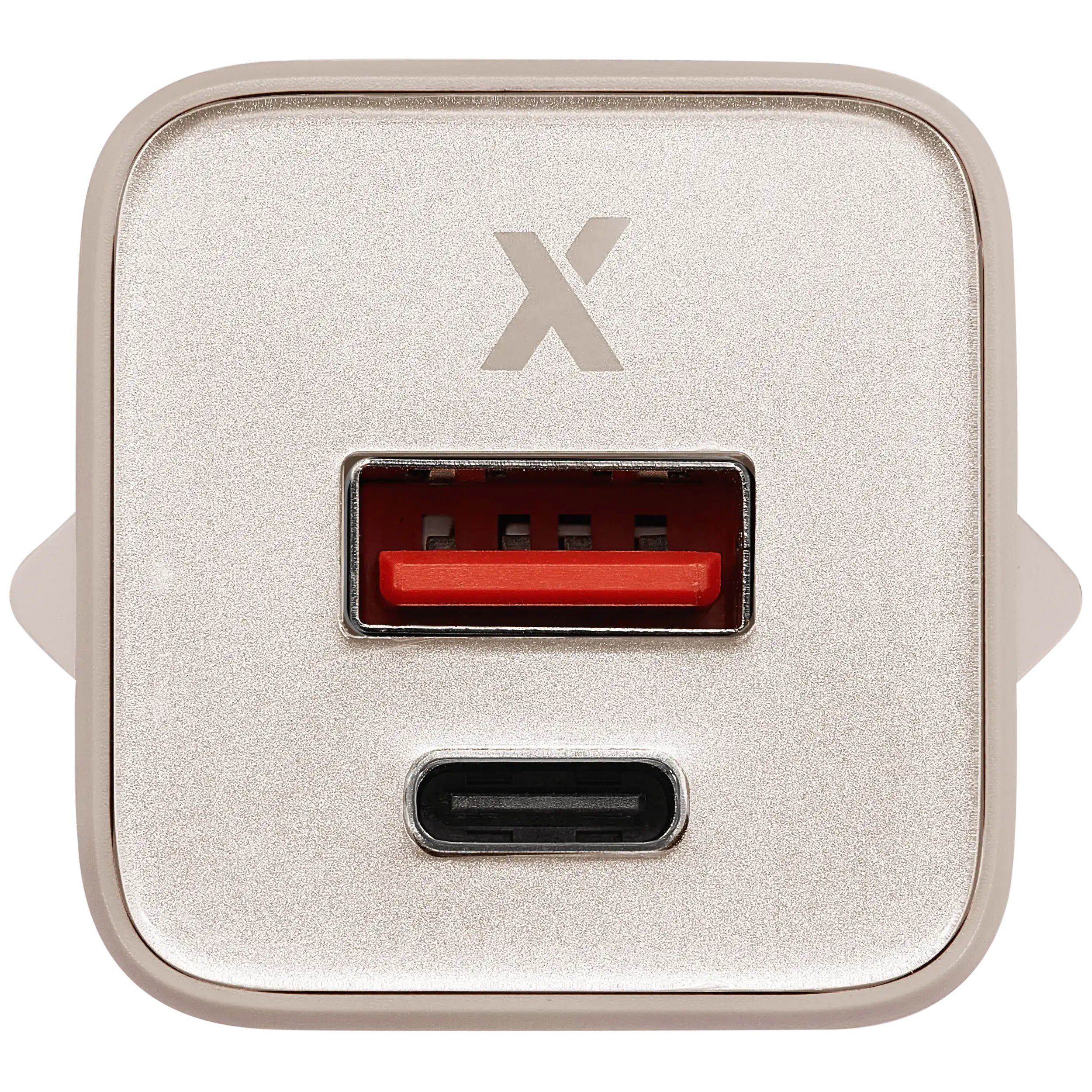 AmpSentrix Pro 30W 2-in-1 USB-C / USB-A GaN Wall Adapter (220V / EU Plug) (Desert Titanium)