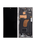 OLED-Display mit Rahmen für Samsung Galaxy S23 Ultra 5G (US & International) (Assembled) (Graphite)