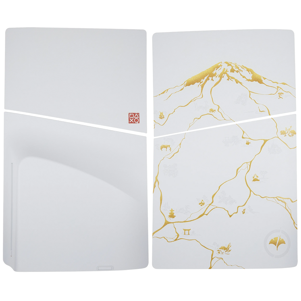 Faceplate Cover (Top & Bottom) für PlayStation 5 Slim (Disc Edition) (Ghost Of Yotei)