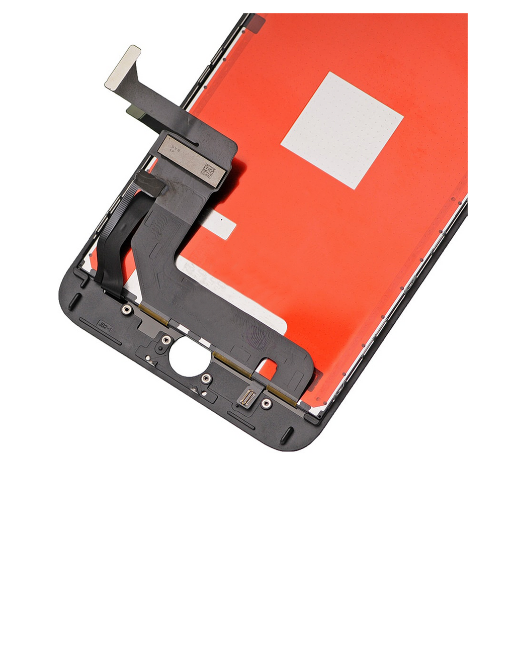 Complete LCD-Display mit Stahlplatte für iPhone 7 Plus (mit Front Camera: Prox Sensor & Ear Speaker) (Aftermarket Plus Quality: XO6) (Schwarz)