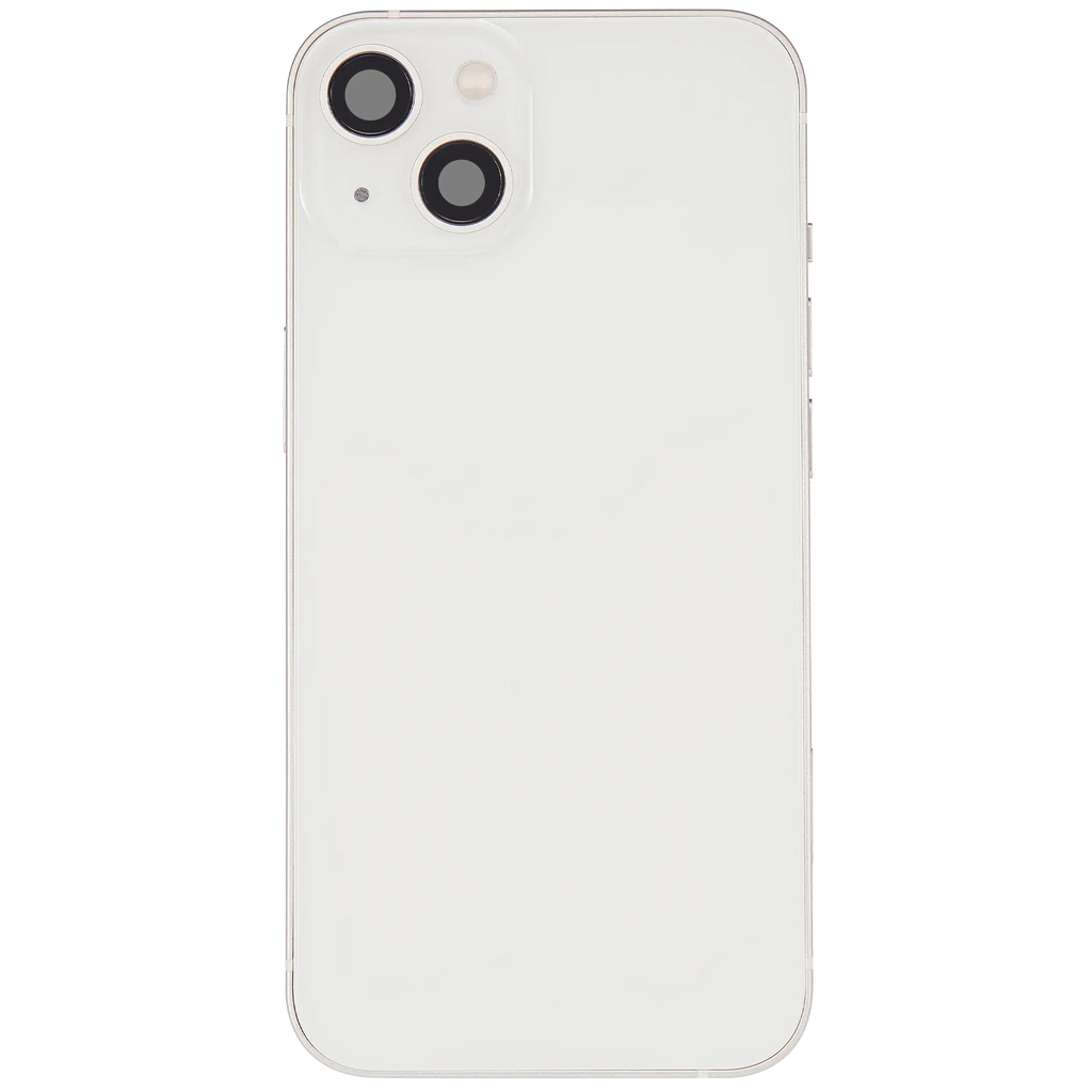 Backcover/Rahmen mit Ladebuchse Flex & Small Parts für iPhone 13 (US-Version) (gebrauchter OEM-Ausbau, Qualität A) (Starlight)
