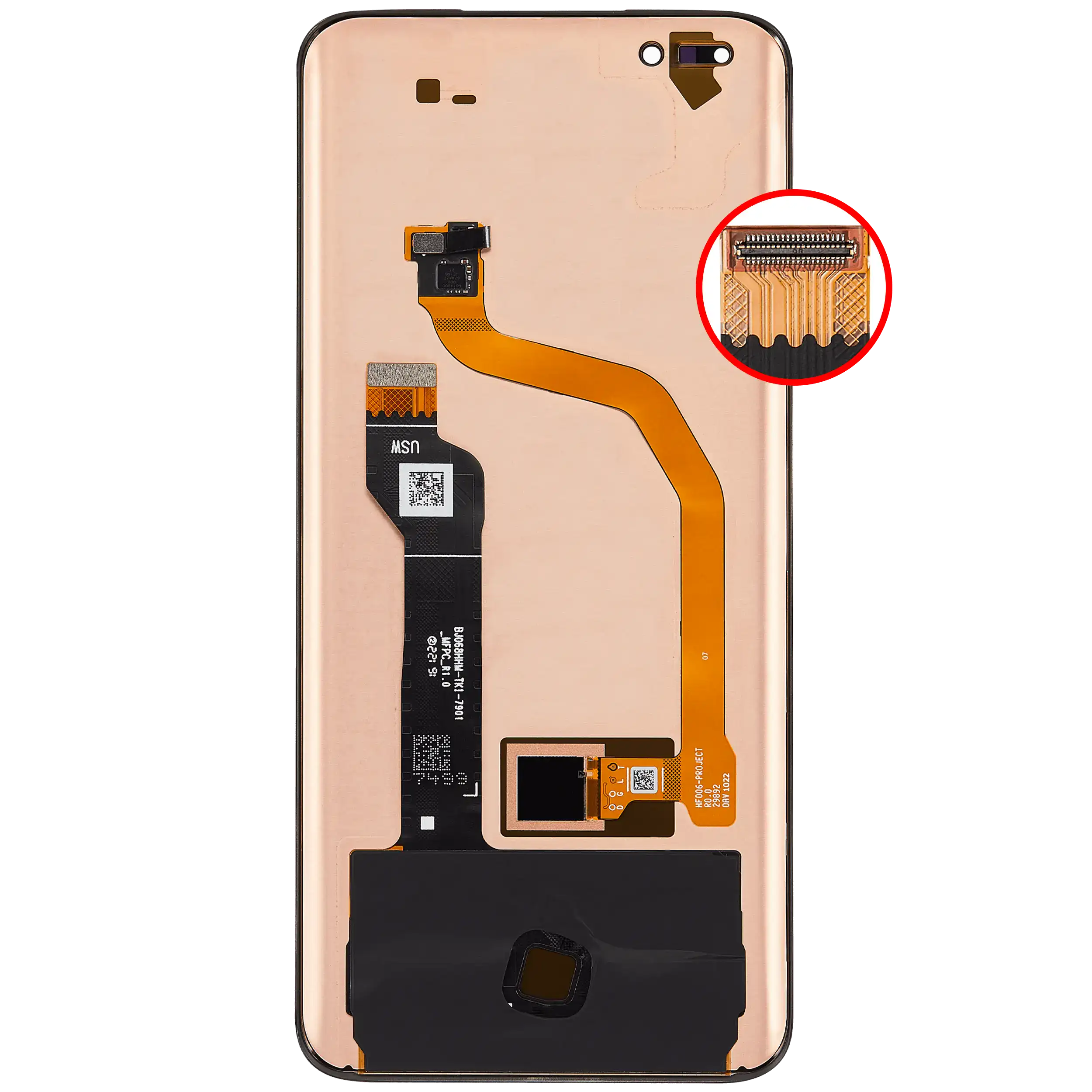 OLED-Display ohne Rahmen für Honor Magic4 Pro / Honor Magic4 Ultimate (Refurbished) (Alle Farben)