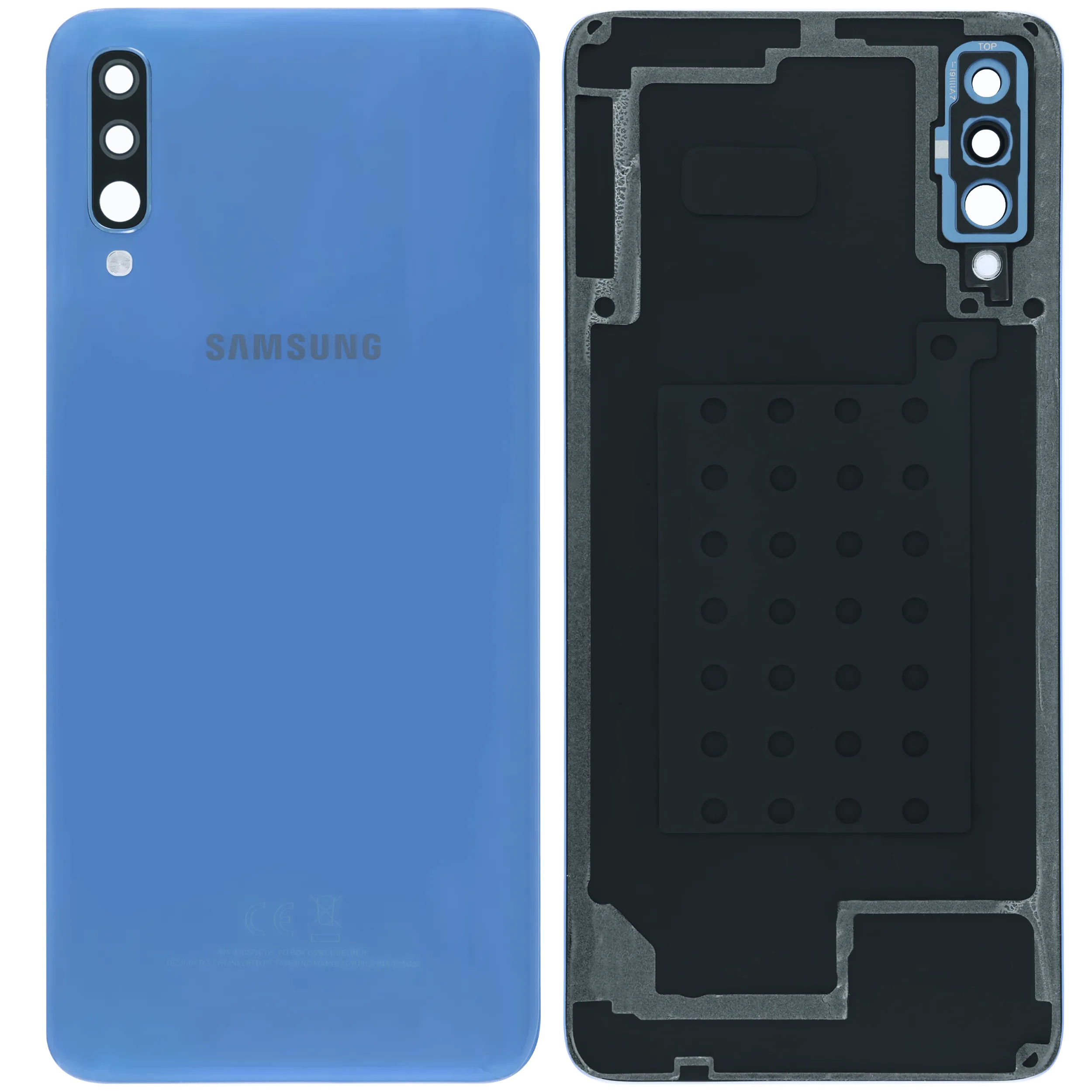 Backcover mit Camera Lens Compatible für Samsung Galaxy A70 (A705) (Service Pack) (Blau)