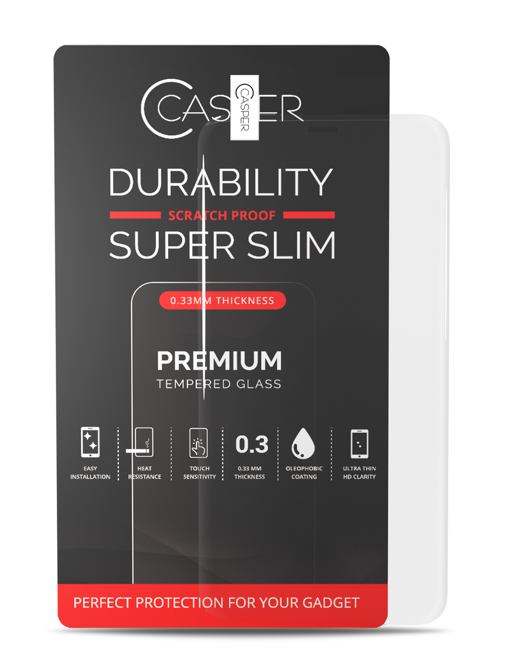 Casper Tempered Glass für iPhone 13 Pro Max (Retail Pack) (Clear)