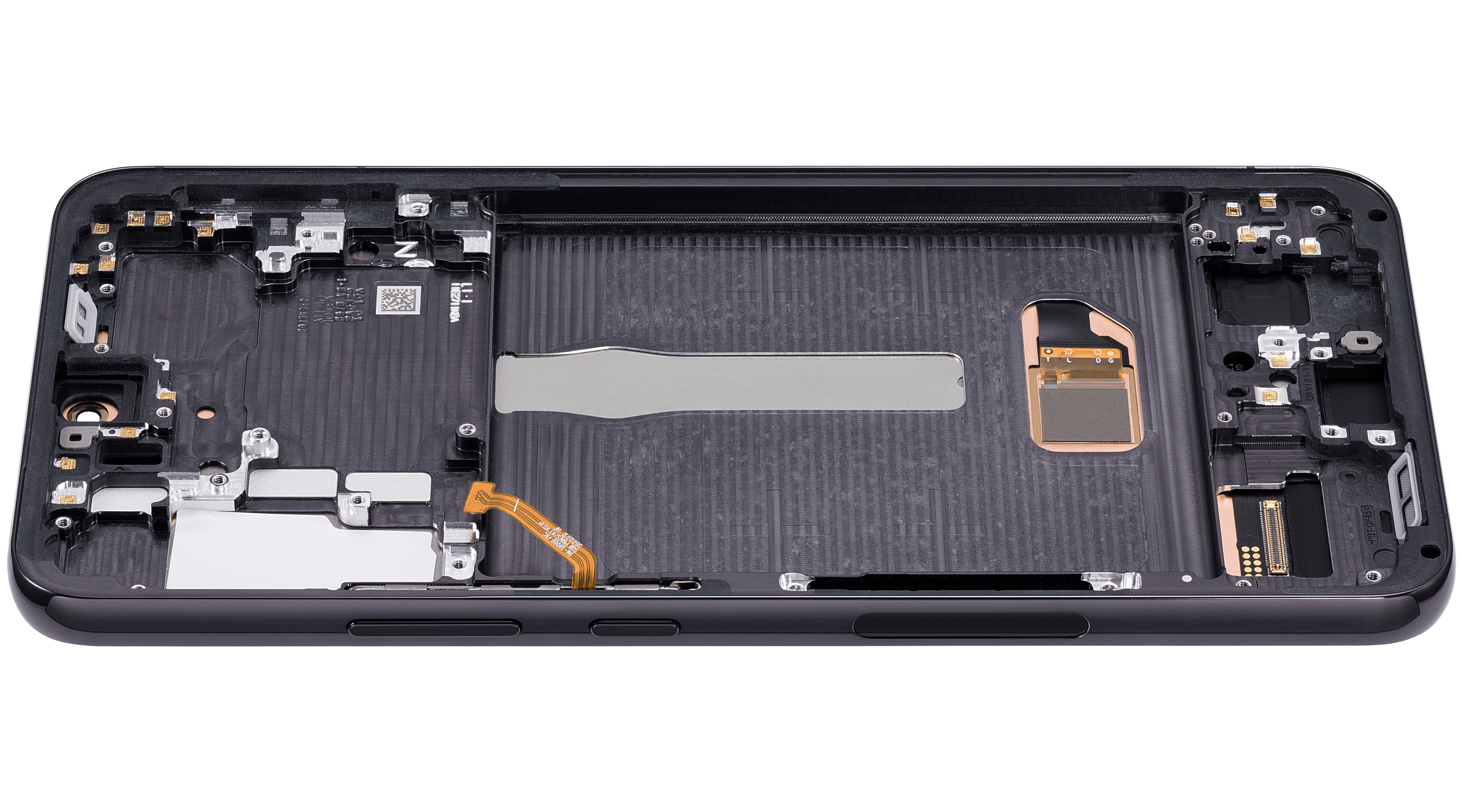 OLED-Display mit Rahmen für Samsung Galaxy S22 Plus 5G (US & Internationale Version) (Aftermarket Plus) (120Hz) (Phantom Black)