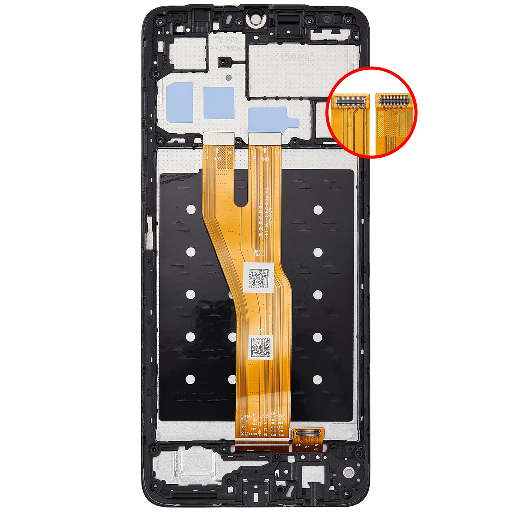 LCD-Display mit Rahmen für Honor X5C / X5C Plus / Play 10A (Refurbished) (Alle Farben)