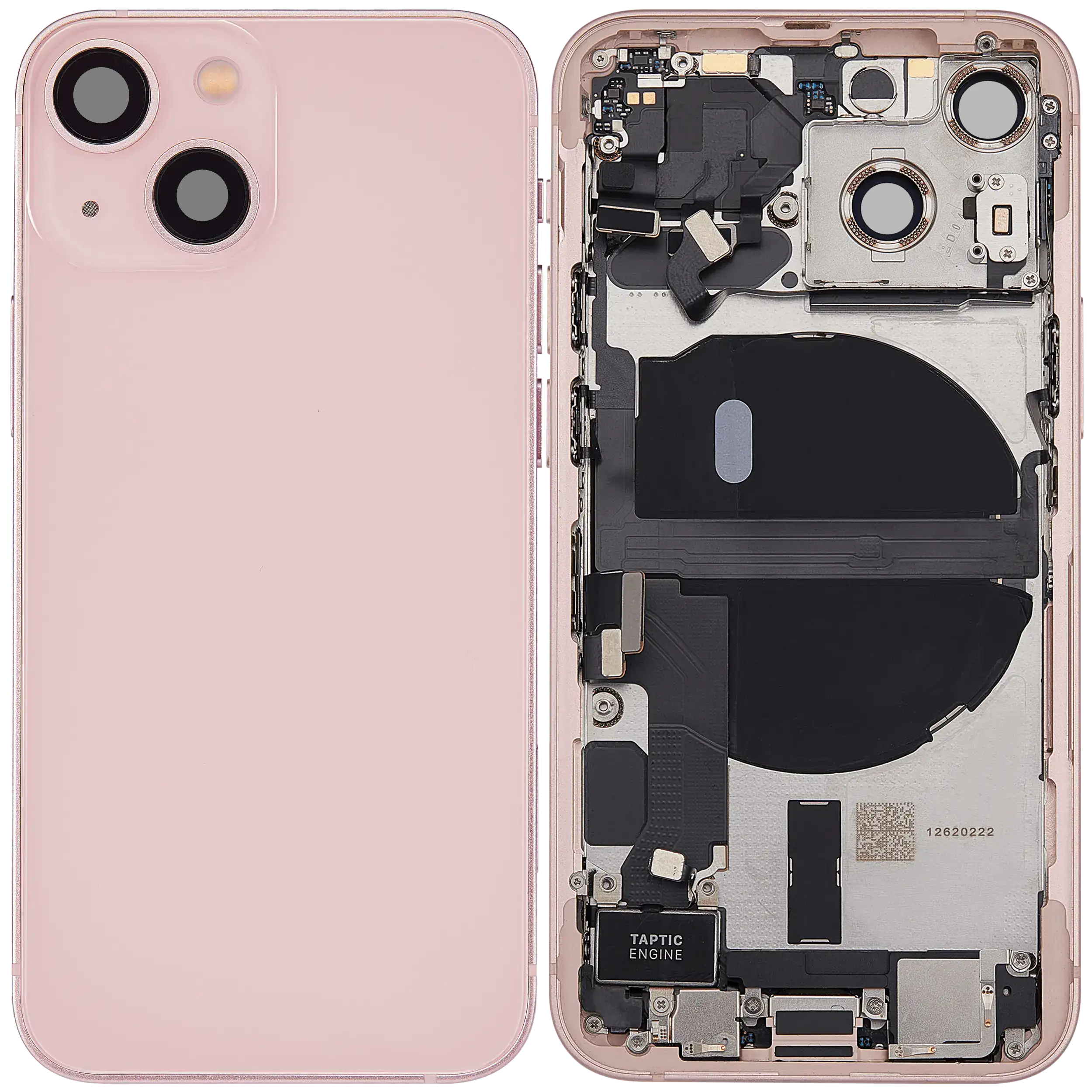Original Apple-Ausbau C gebraucht – iPhone 13 Mini Backcover/Rahmen Rosa