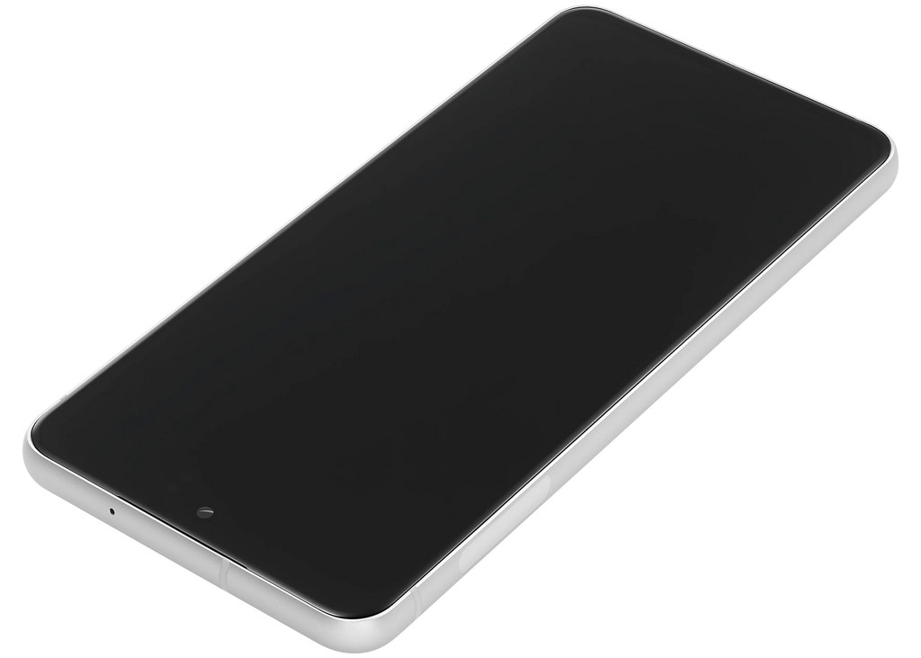 OLED-Display mit Rahmen für Samsung Galaxy S21 FE 5G (US & Internationale Version) (Aftermarket Plus) (120Hz) (Weiß)