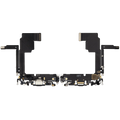 Ladebuchse Flex Cable für iPhone 15 Pro (gebrauchter OEM-Ausbau) (Schwarz Titanium)