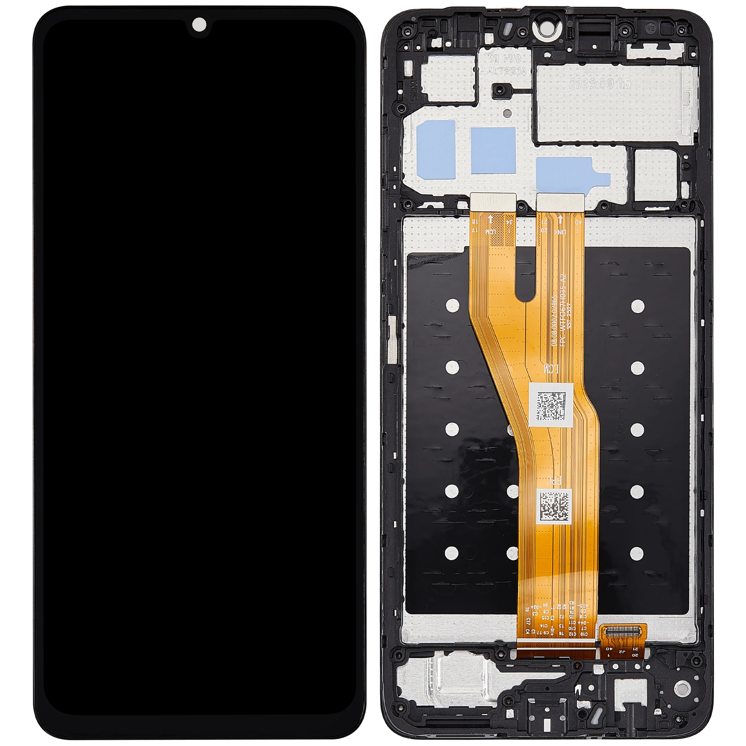 LCD-Display mit Rahmen für Honor X5C / X5C Plus / Play 10A (Refurbished) (Alle Farben)