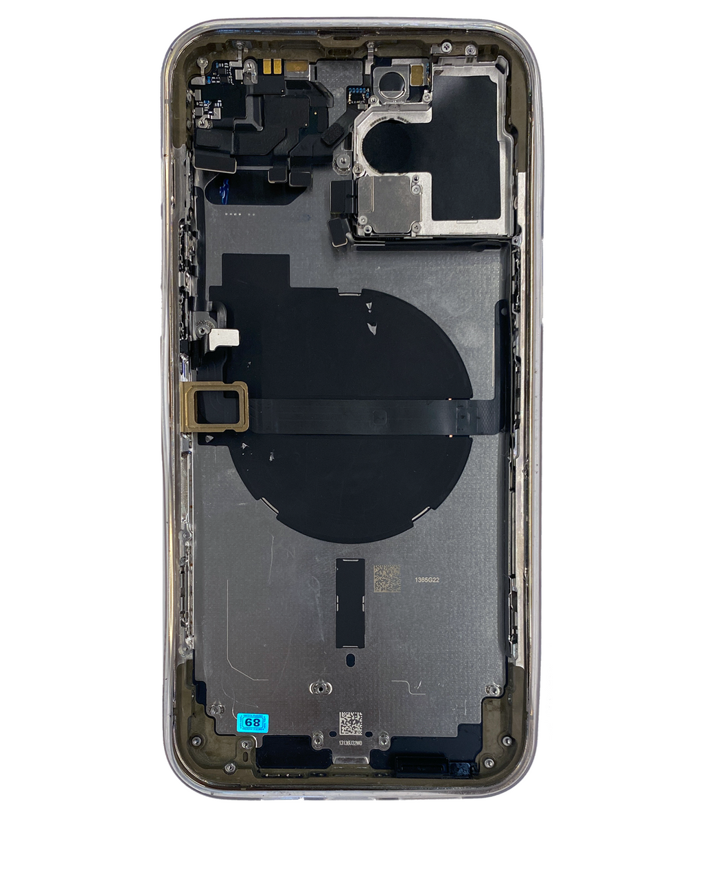 Backcover/Rahmen mit Small Parts für iPhone 13 Pro Max (US-Version) (gebrauchter OEM-Ausbau, Qualität A) (Gold)