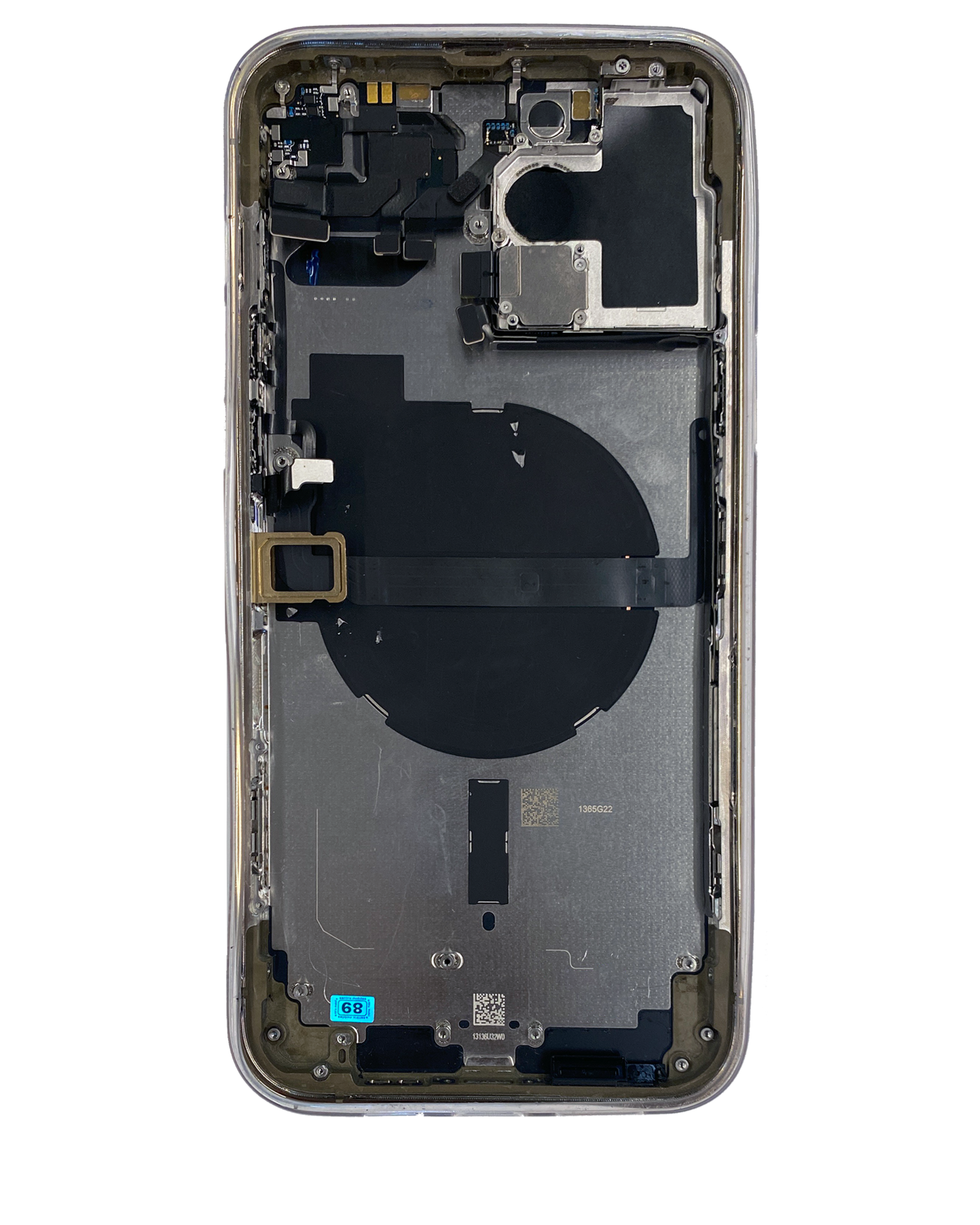 Backcover/Rahmen mit Small Parts für iPhone 13 Pro Max (US-Version) (gebrauchter OEM-Ausbau, Qualität A) (Gold)