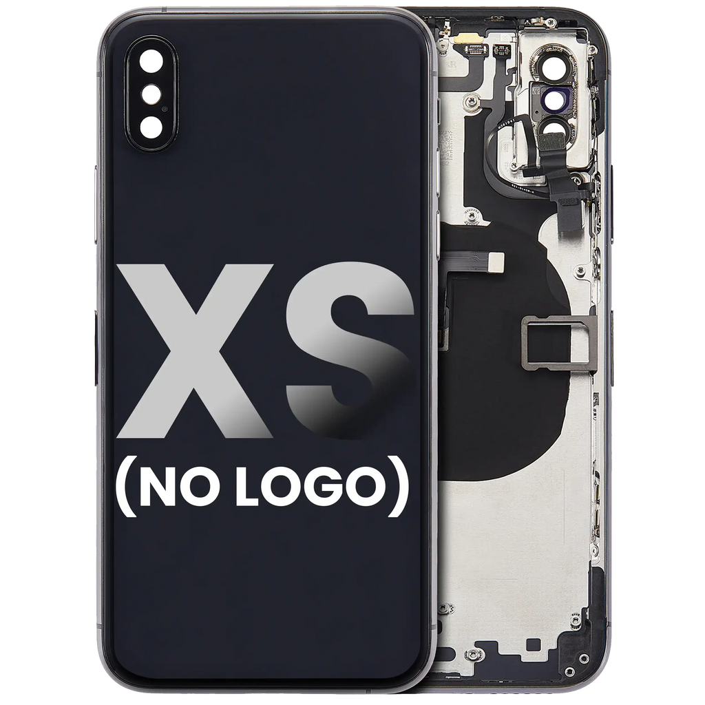 Back Cover/Frame with Pre-installed Small Parts for iPhone XS (No Logo) (Aftermarket Plus) (Space Gray)