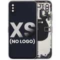 Back Cover/Frame with Pre-installed Small Parts for iPhone XS (No Logo) (Aftermarket Plus) (Space Gray)