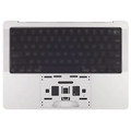 Top Case m. Akku (ISO Swiss French) MacBook Pro 14" A3434 2025 OEM Silber