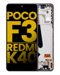 OLED-Display m. Rahmen f. Xiaomi Poco F3/Redmi K40/Pro (Refurbished) Night Black