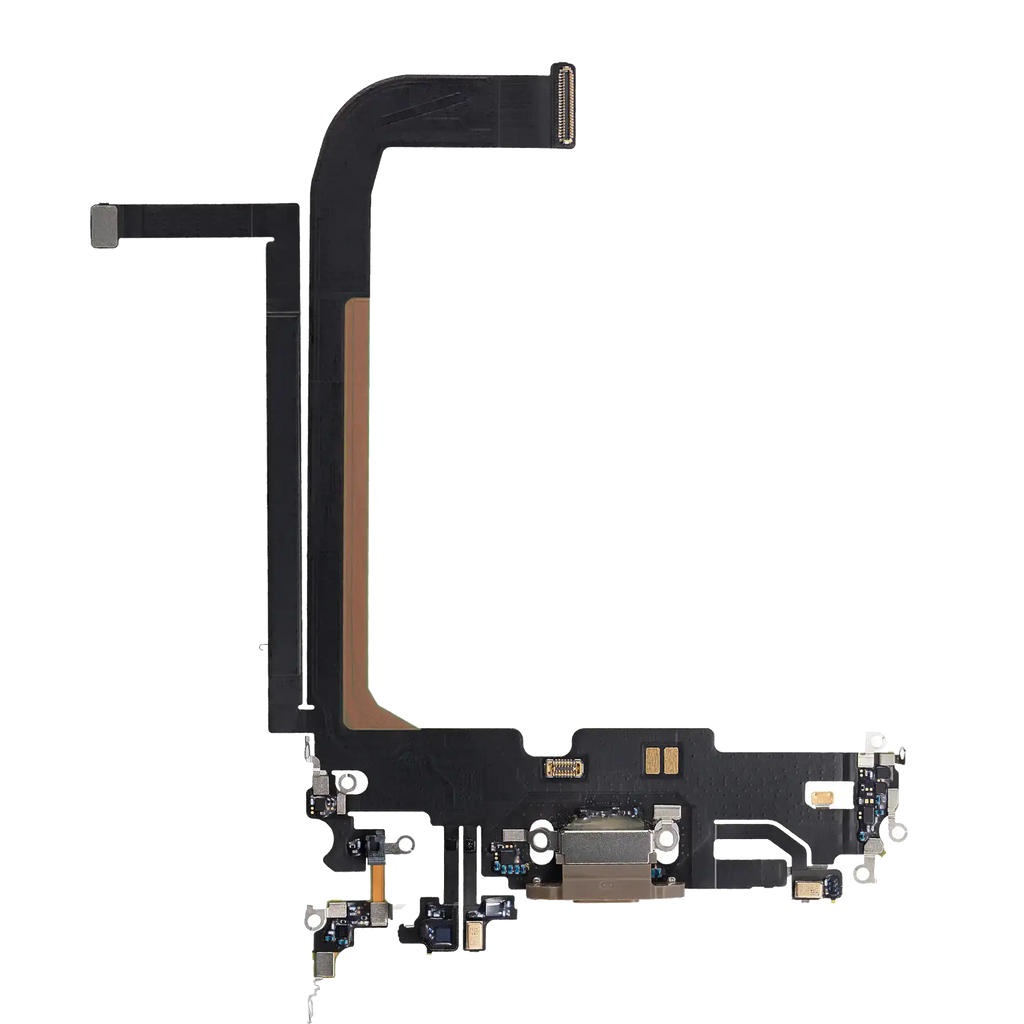 Ladebuchse-Flexkabel für iPhone 13 Pro Max (Used OEM Pull) (Gold)