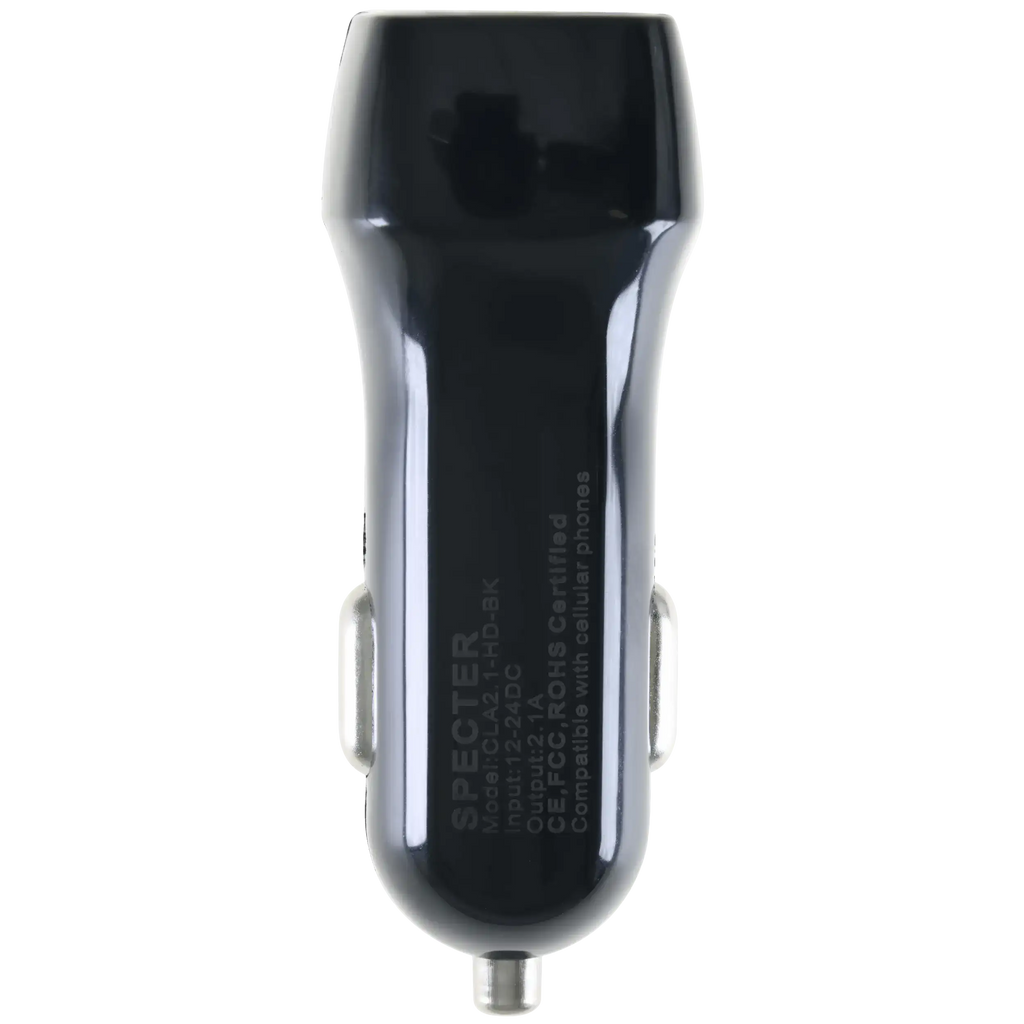 USB Type A Car Charger (Black) (50-Pack)