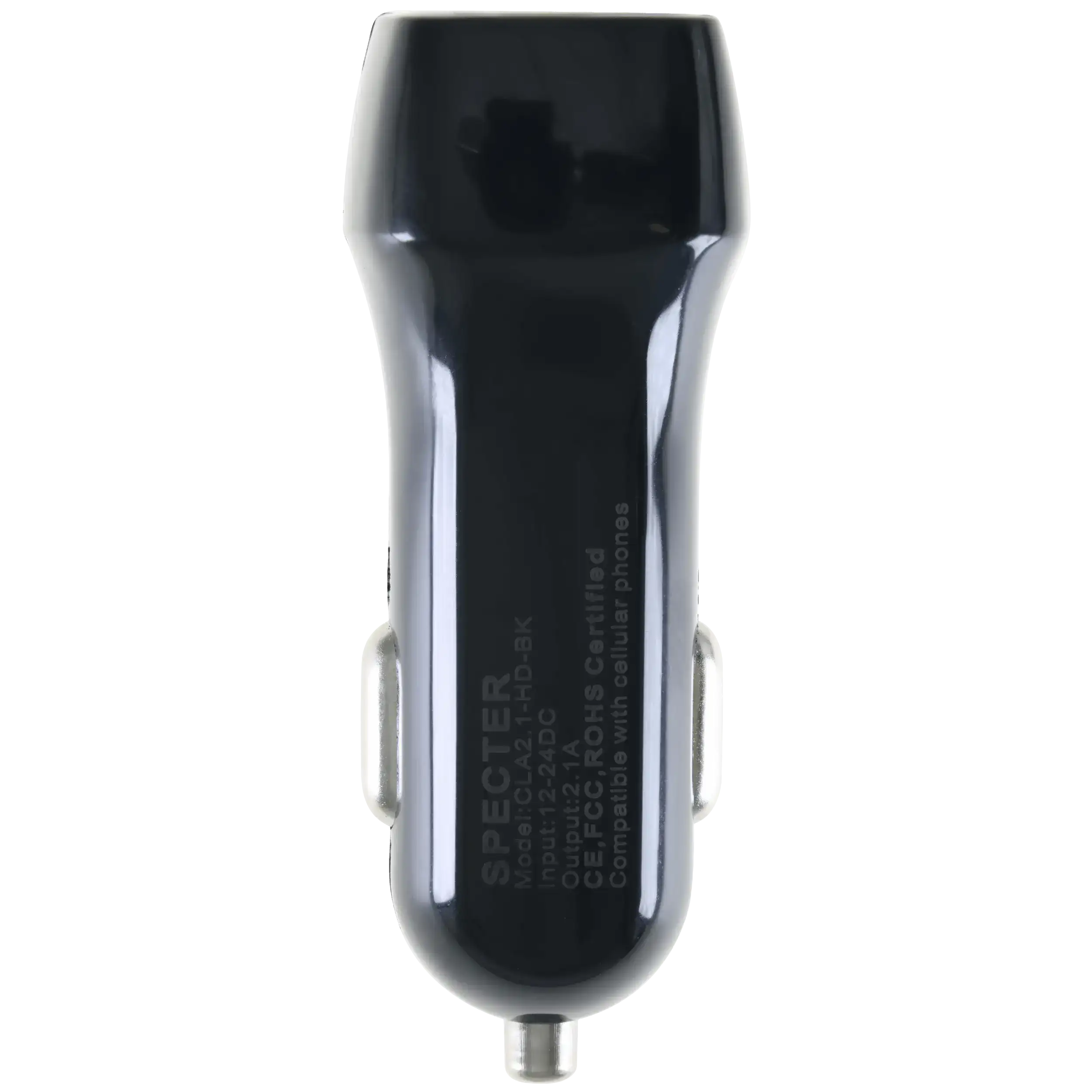 USB Type A Car Charger (Black) (50-Pack)