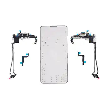 USB-C Ladebuchse Flex Cable (eSIM) für iPhone 17 Pro Max (Original OEM) (Canadian Version) (Silber)