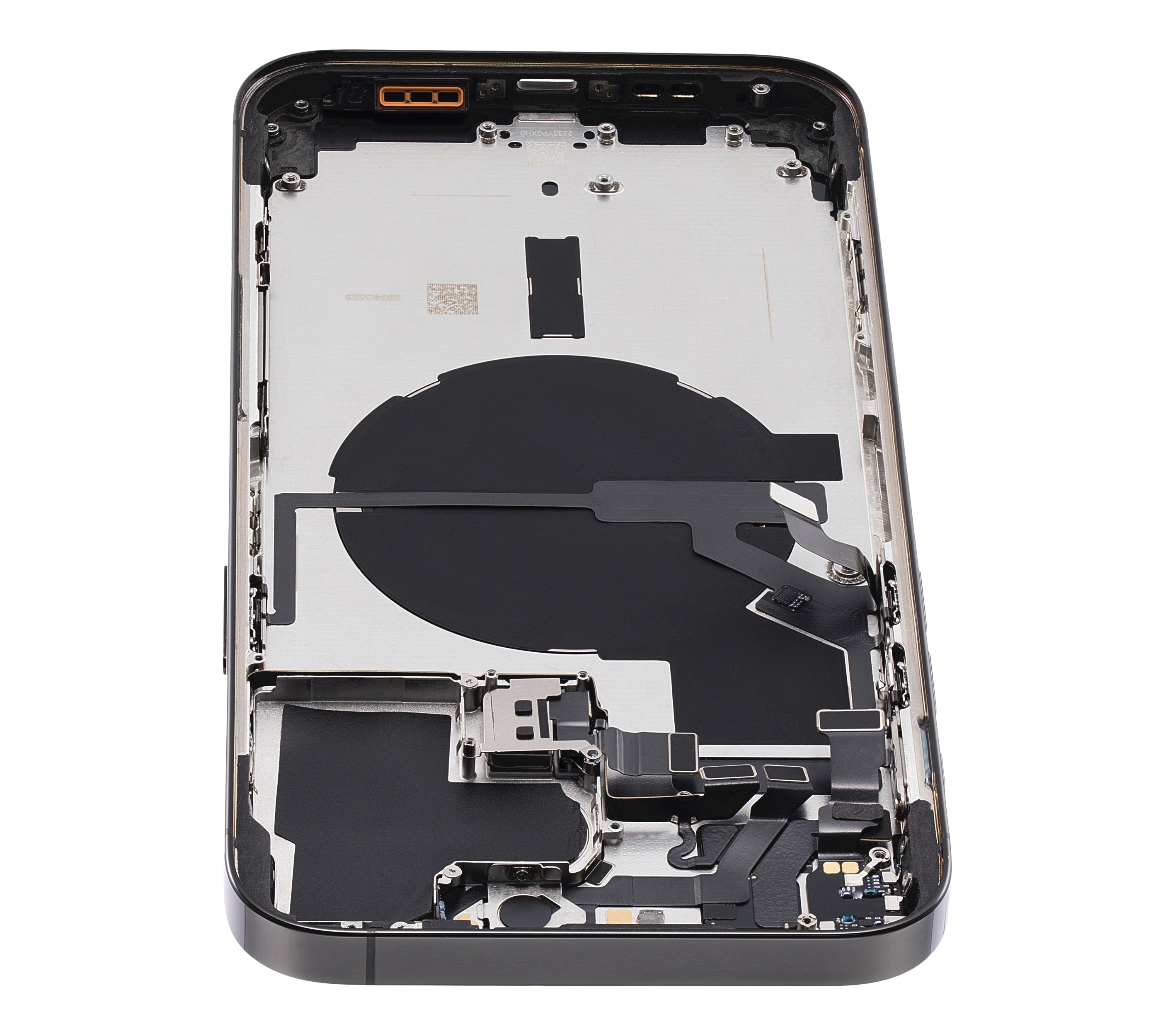 Backcover/Rahmen mit Small Parts für iPhone 14 Pro Max (US-Version) (gebrauchter OEM-Ausbau, Qualität A) (Space Schwarz)