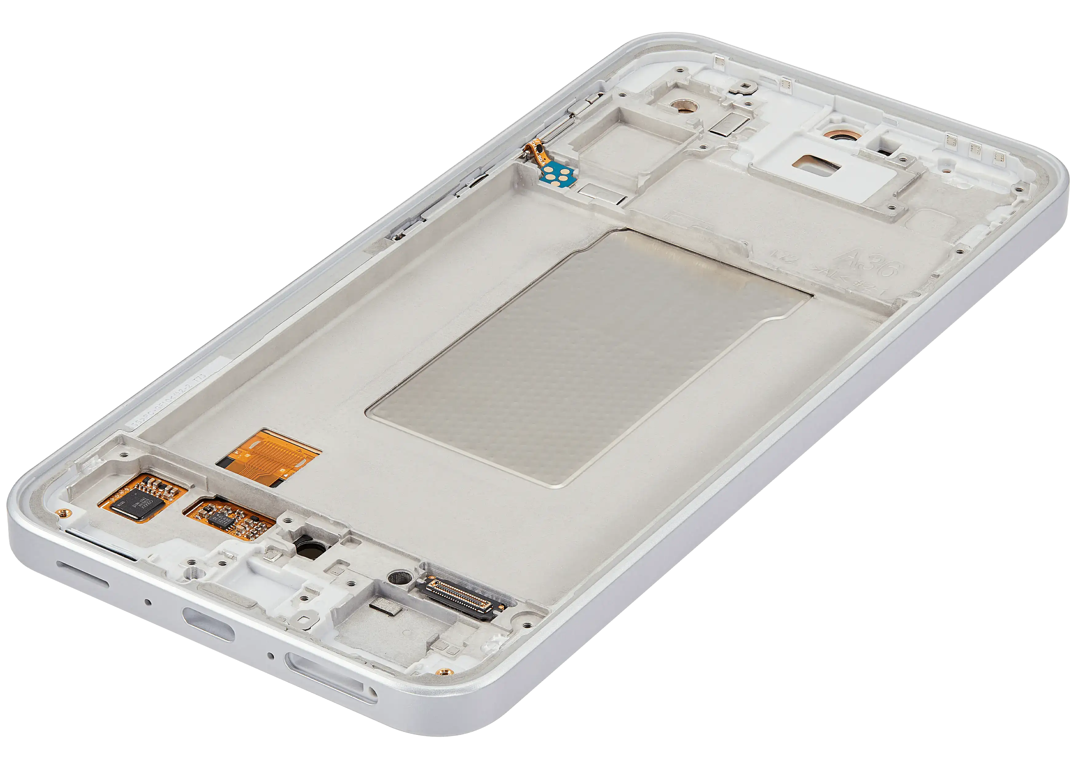 OLED Display with Frame for Samsung Galaxy A36 5G (A366 / 2025) (Refurbished) (White)