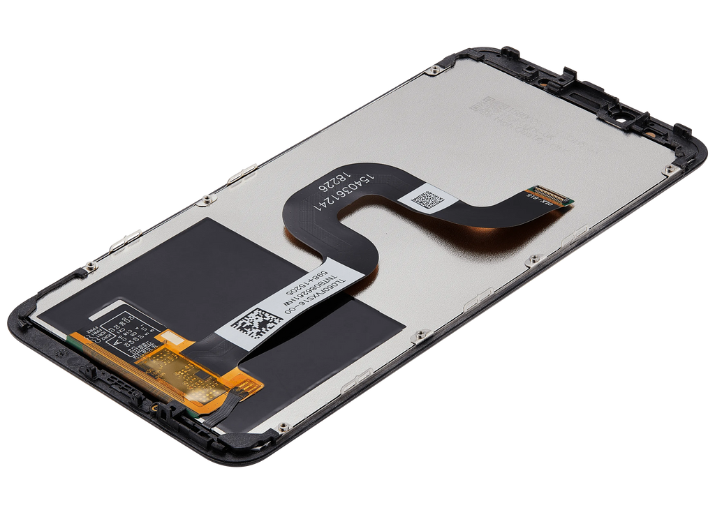 LCD-Display mit Rahmen für Xiaomi Mi A2 (Aftermarket Plus) (Schwarz)