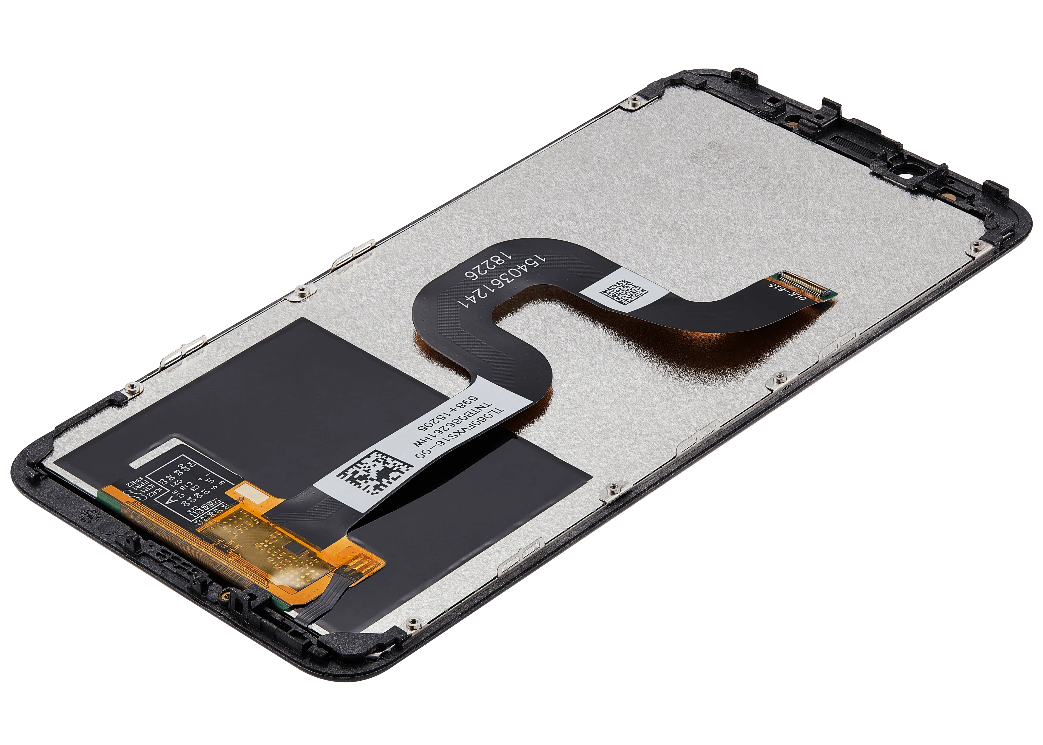 LCD-Display mit Rahmen für Xiaomi Mi A2 (Aftermarket Plus) (Schwarz)