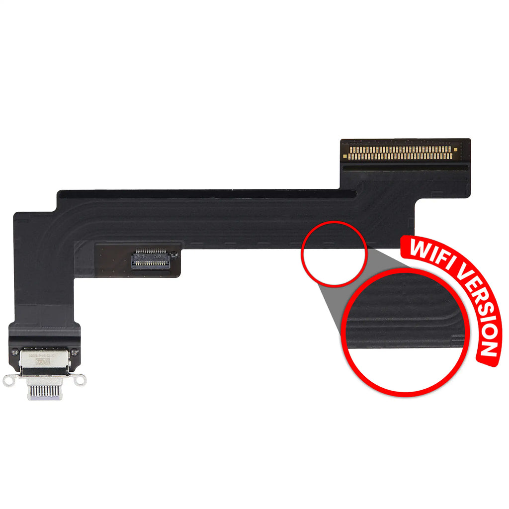 Charging Port Flex Cable for iPad Air 5 (WiFi Only) (Premium) (Purple)