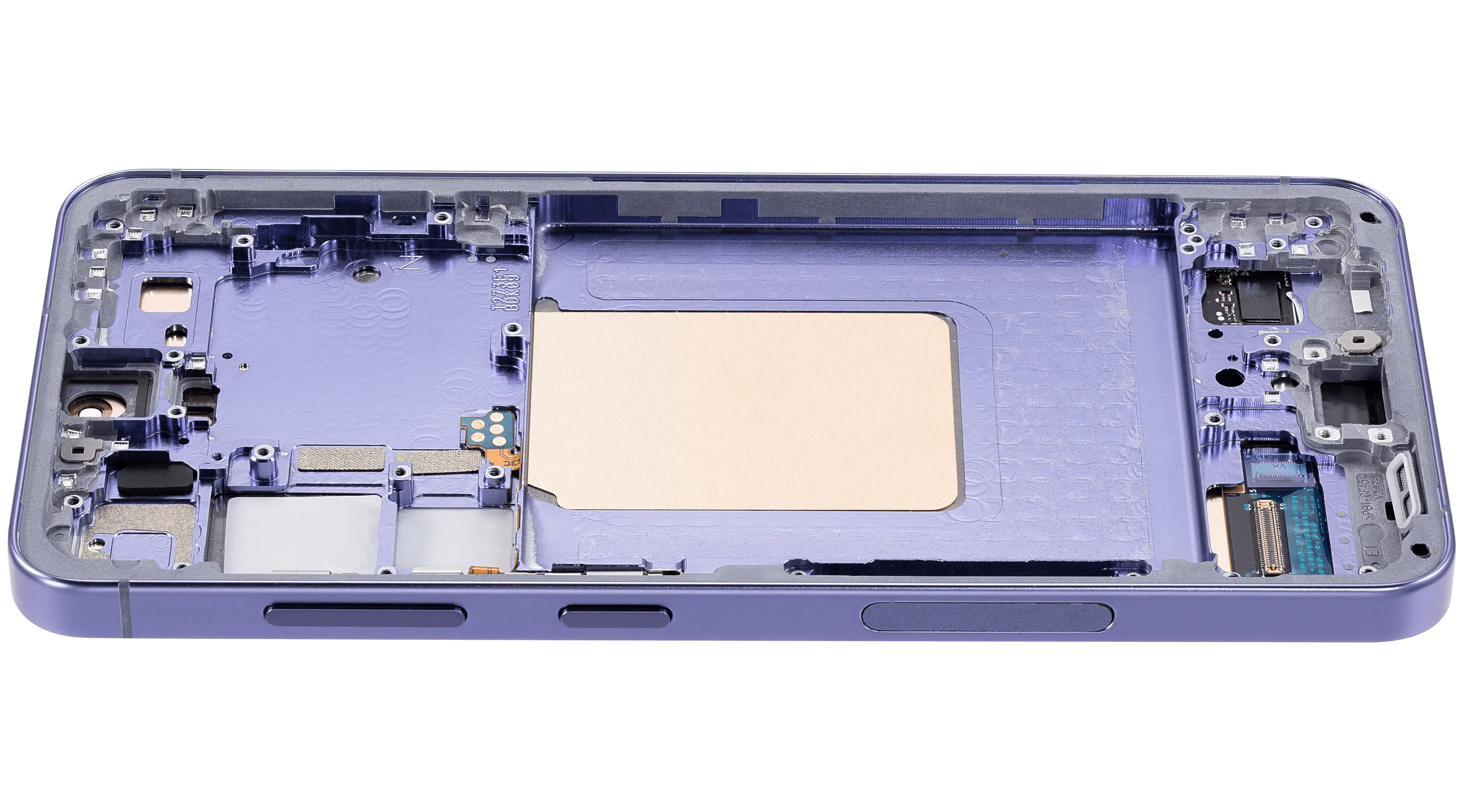 OLED-Display mit Rahmen für Samsung Galaxy S24 5G (US & Internationale Version) (gebrauchter OEM-Ausbau, Qualität B/C) (Cobalt Violet)