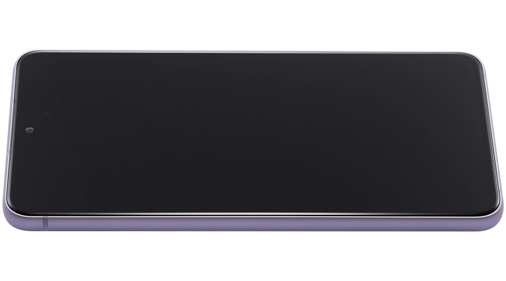 OLED-Display mit Rahmen für Samsung Galaxy S21 FE 5G (US & Internationale Version) (Aftermarket Plus) (120Hz) (Lavender)