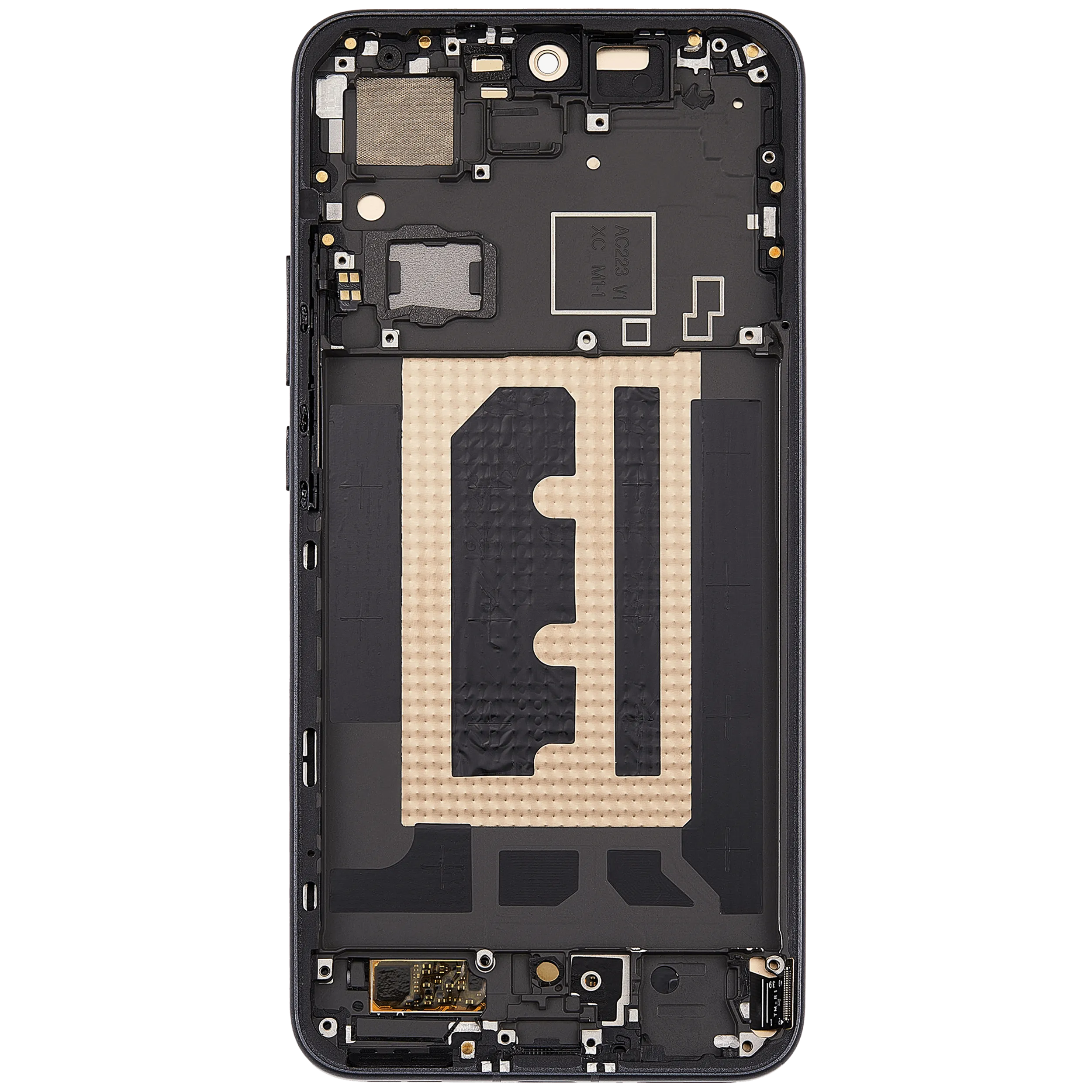OLED-Display mit Rahmen für Oppo Reno 13 Pro (Refurbished) (Graphite Grau)