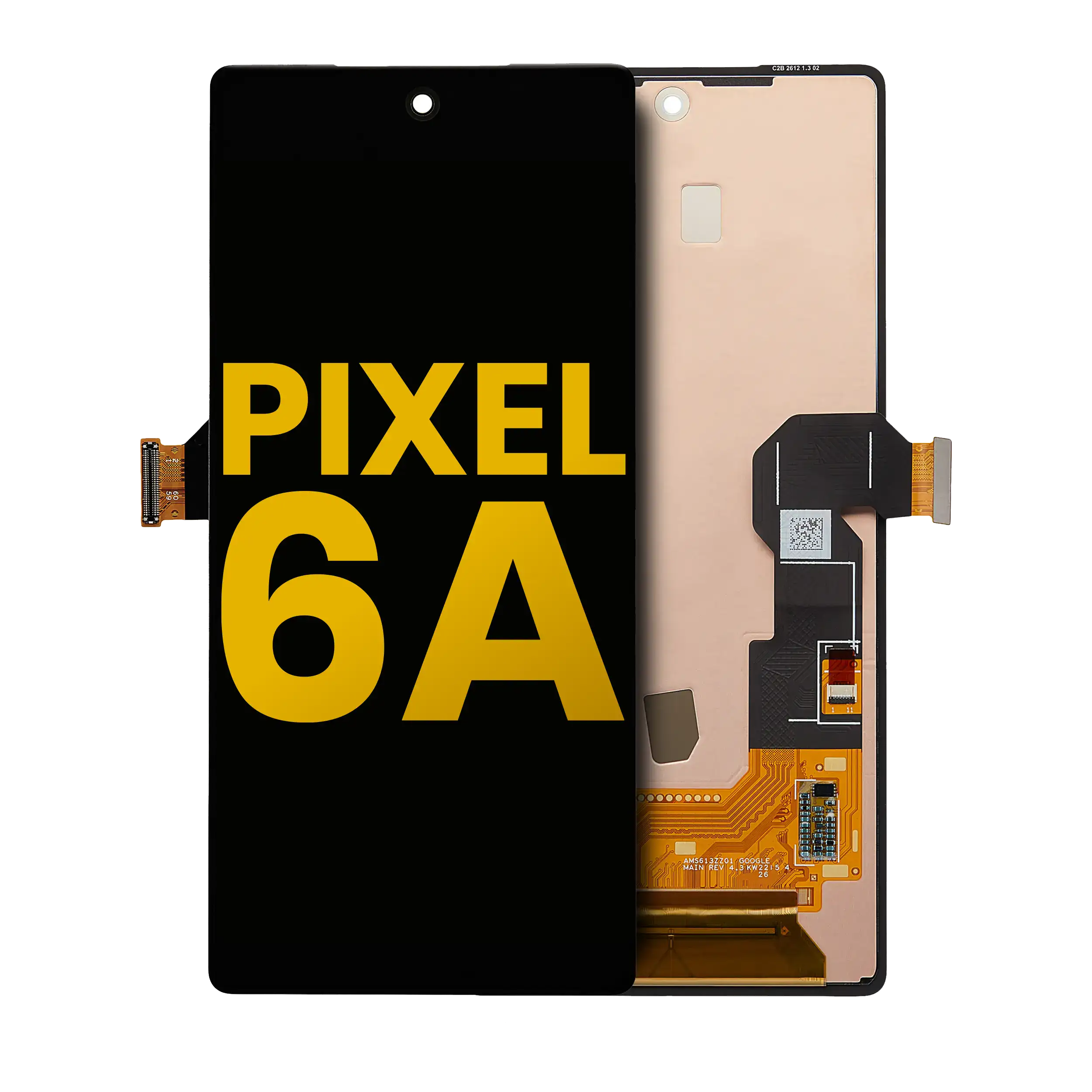 OLED-Display ohne Rahmen, ohne Fingerabdrucksensor für Google Pixel 6A (Refurb.)