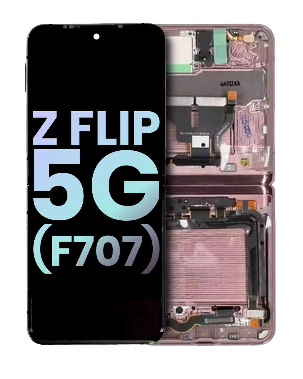 Inner OLED Display with Frame for Samsung Galaxy Z Flip 5G (F707) (Service Pack) (Mystic Bronze)